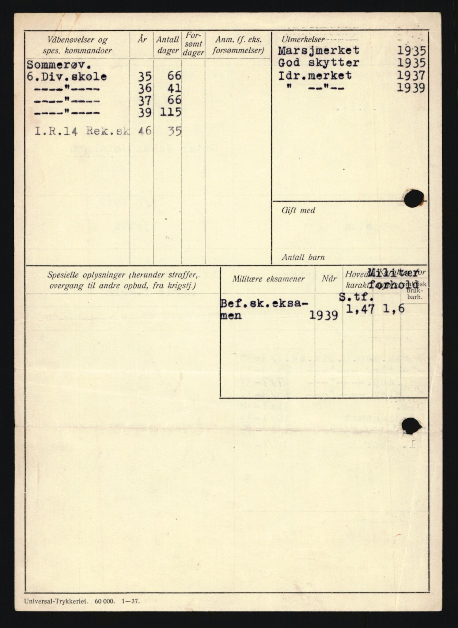 Forsvaret, Sør-Hålogaland landforsvar, AV/RA-RAFA-2552/P/Pa/L0303: Personellmapper for slettet personell, yrkesbefal og vernepliktig befal, født 1917-1920, 1936-1980, p. 214