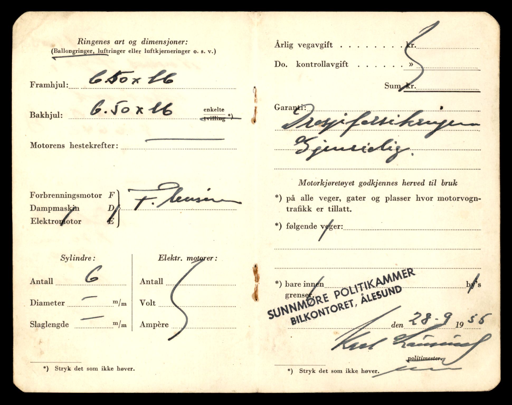 Møre og Romsdal vegkontor - Ålesund trafikkstasjon, AV/SAT-A-4099/F/Fe/L0047: Registreringskort for kjøretøy T 14580 - T 14720, 1927-1998, p. 1244