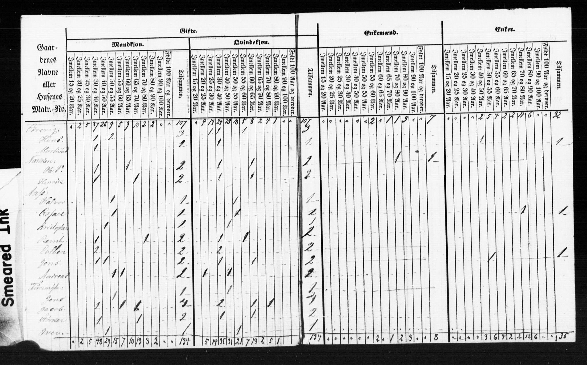 SAT, Census 1855 for Borgund, 1855, p. 124