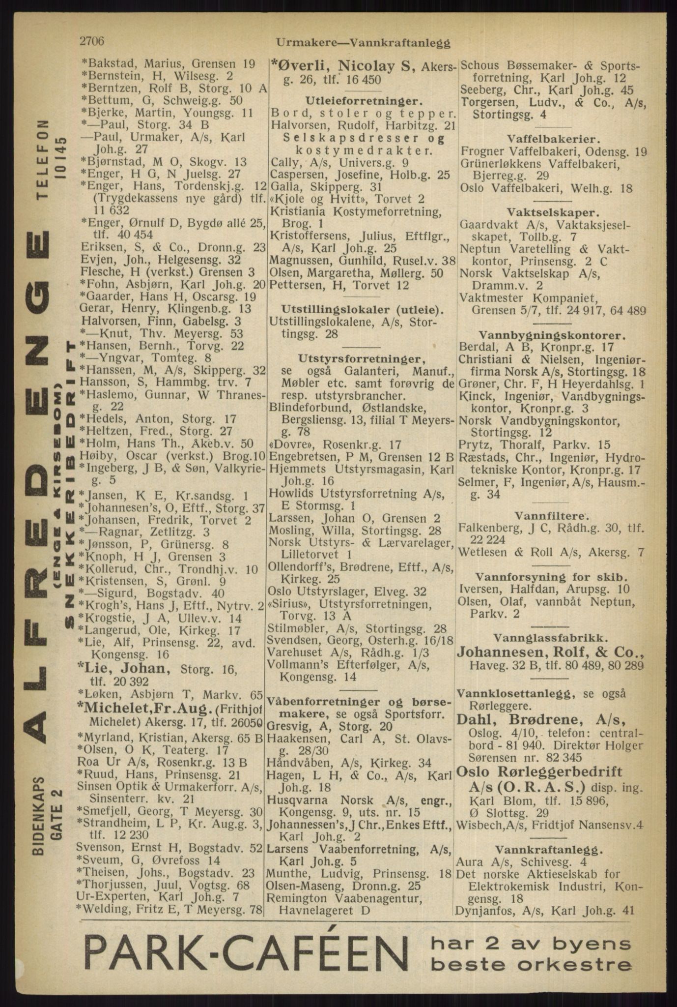 Kristiania/Oslo adressebok, PUBL/-, 1937, p. 2706