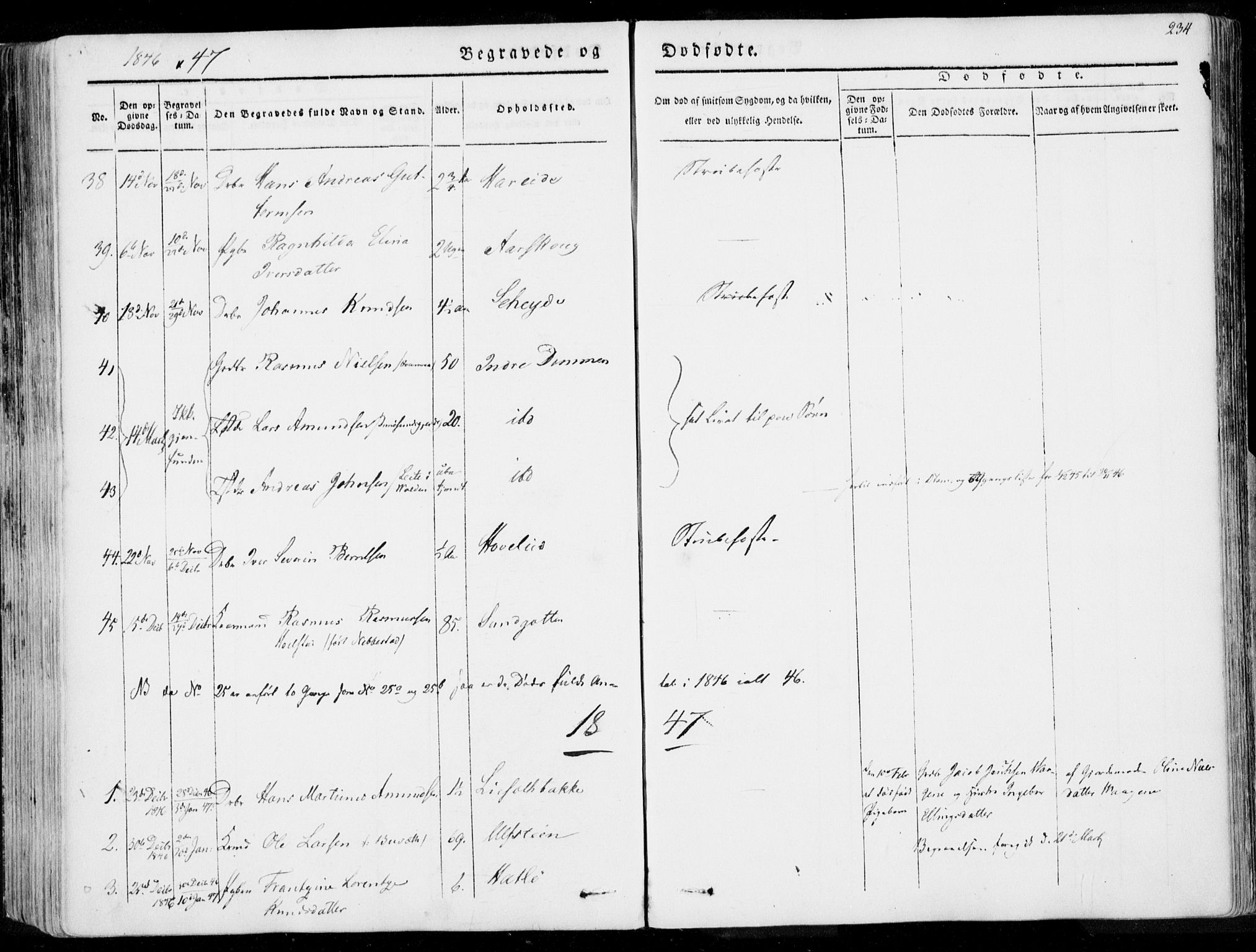 Ministerialprotokoller, klokkerbøker og fødselsregistre - Møre og Romsdal, AV/SAT-A-1454/509/L0104: Parish register (official) no. 509A02, 1833-1847, p. 234