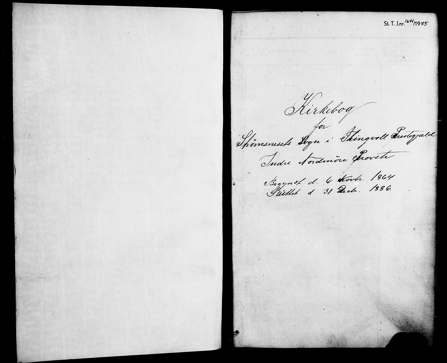 Ministerialprotokoller, klokkerbøker og fødselsregistre - Møre og Romsdal, AV/SAT-A-1454/587/L0999: Parish register (official) no. 587A01, 1864-1886