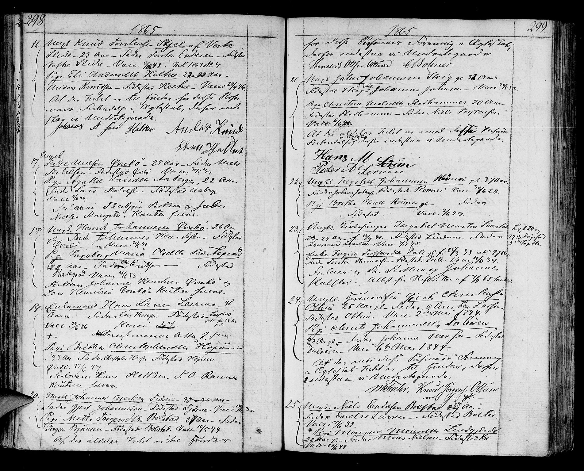 Luster sokneprestembete, AV/SAB-A-81101/H/Haa/Haaa/L0003: Parish register (official) no. A 3, 1803-1821, p. 298-299
