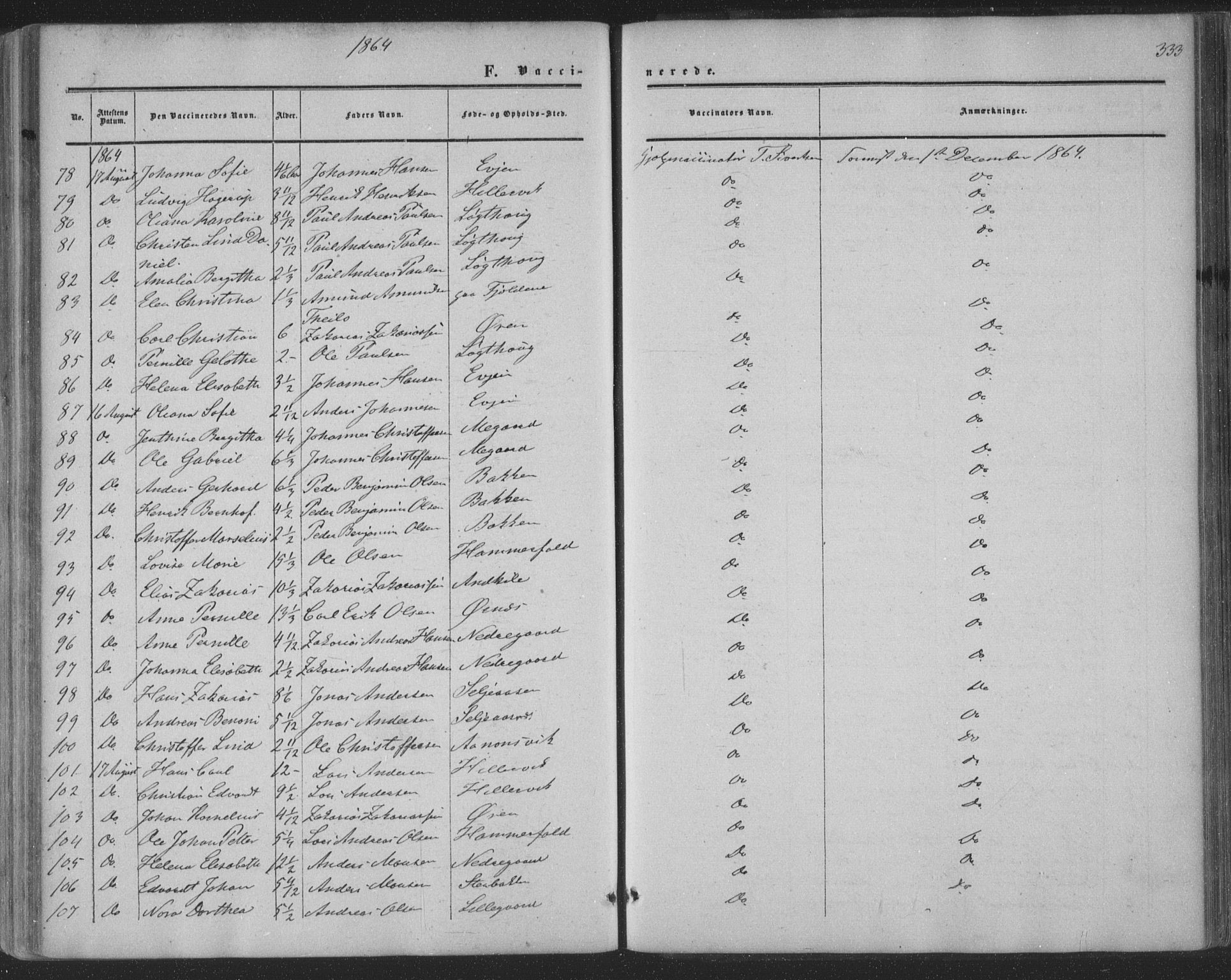 Ministerialprotokoller, klokkerbøker og fødselsregistre - Nordland, AV/SAT-A-1459/853/L0770: Parish register (official) no. 853A09, 1857-1870, p. 333