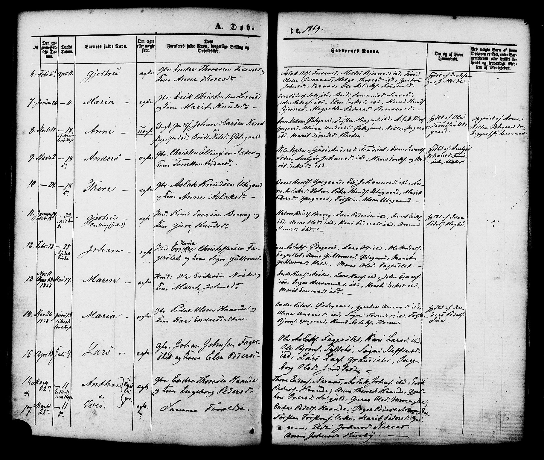 Ministerialprotokoller, klokkerbøker og fødselsregistre - Møre og Romsdal, AV/SAT-A-1454/552/L0637: Parish register (official) no. 552A01, 1845-1879, p. 59