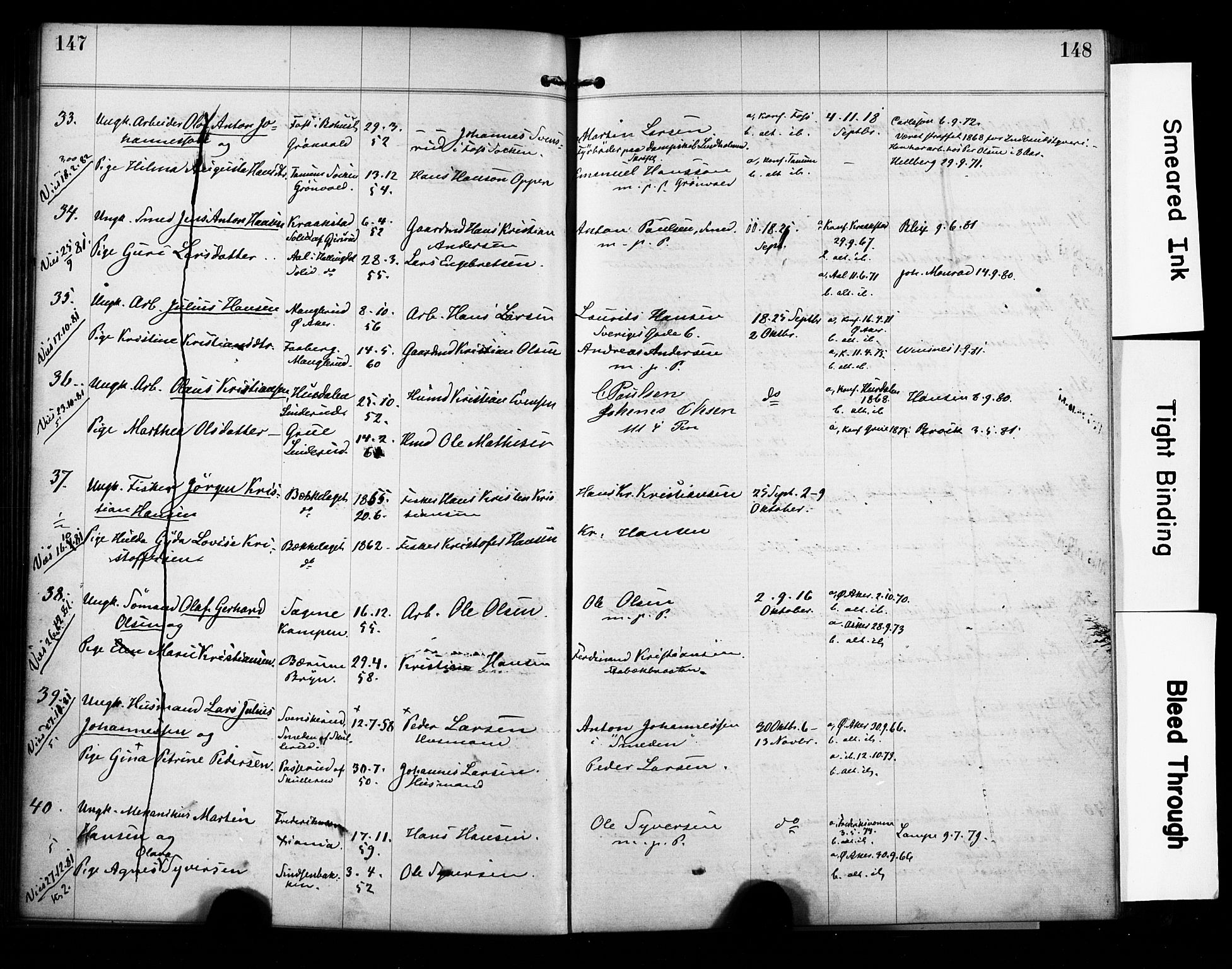 Østre Aker prestekontor Kirkebøker, AV/SAO-A-10840/H/Ha/L0004: Banns register no. I 4, 1878-1901, p. 147-148