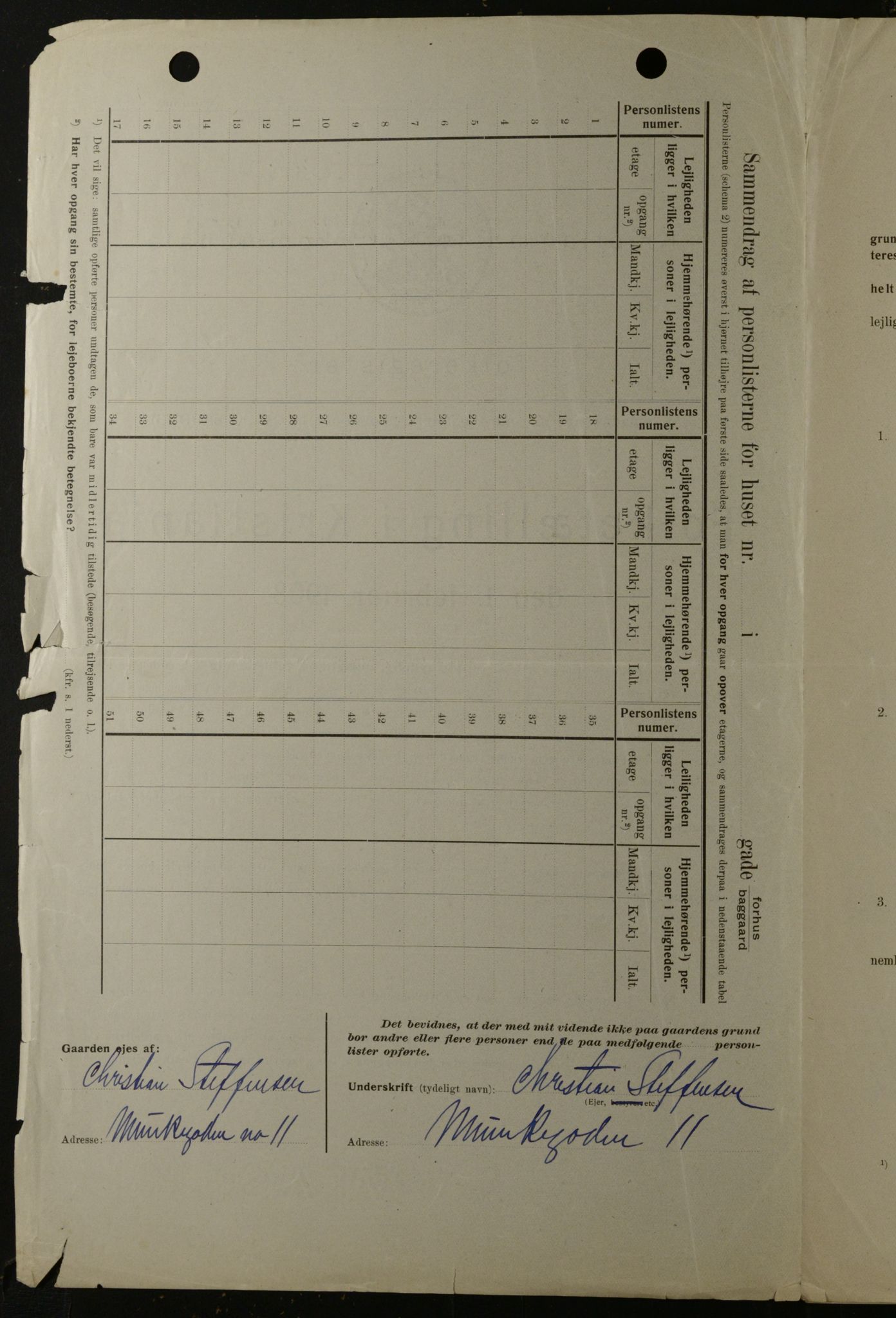 OBA, Municipal Census 1908 for Kristiania, 1908, p. 105620