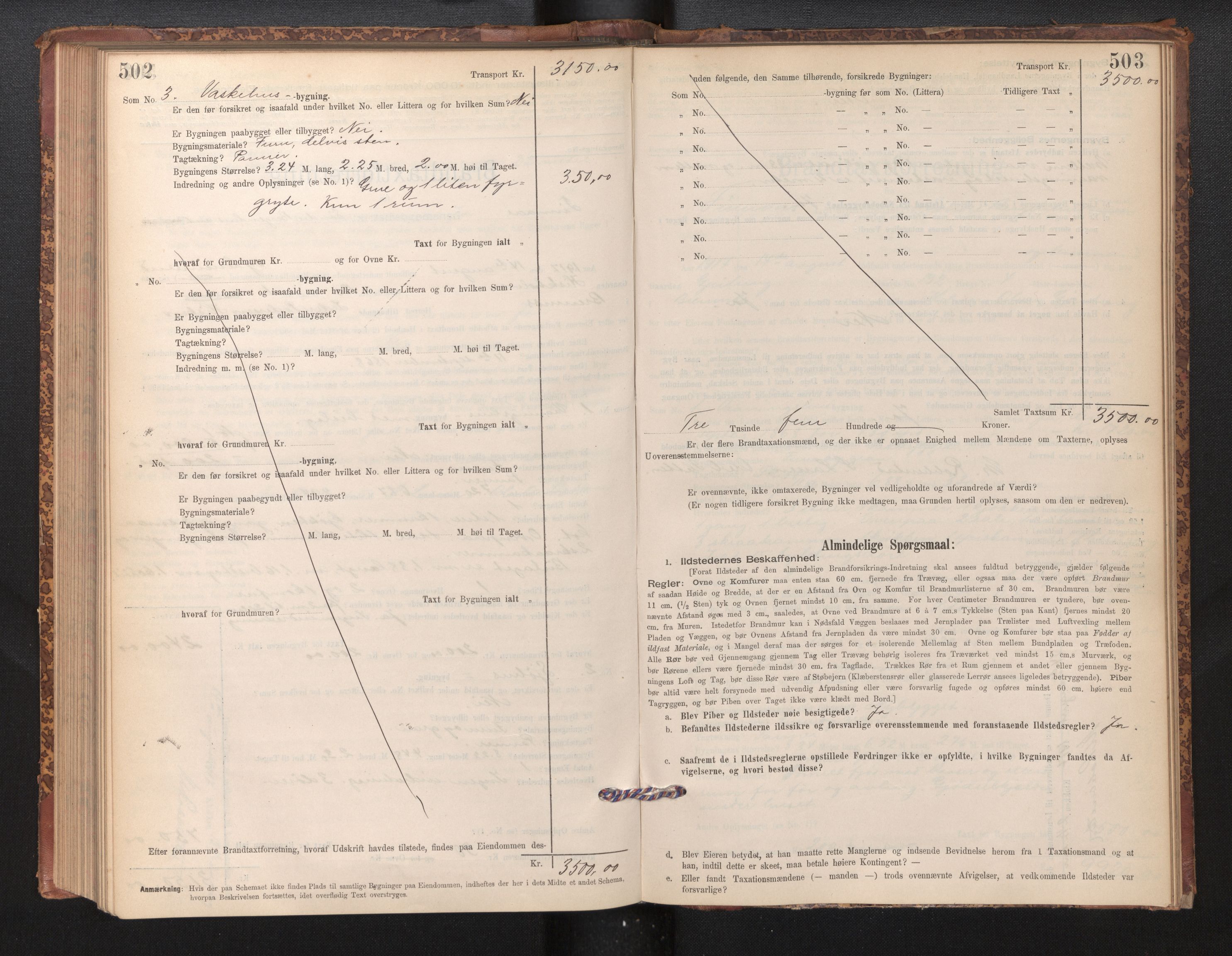 Lensmannen i Finnås, AV/SAB-A-31901/0012/L0002: Branntakstprotokoll, skjematakst, 1894-1954, p. 502-503