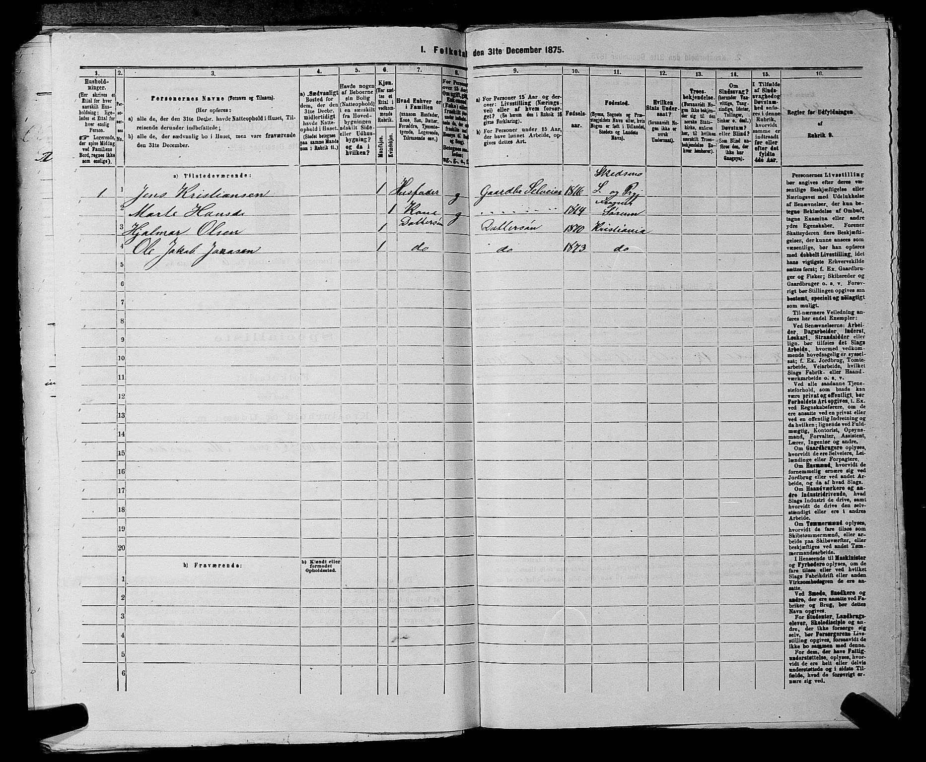 RA, 1875 census for 0226P Sørum, 1875, p. 934