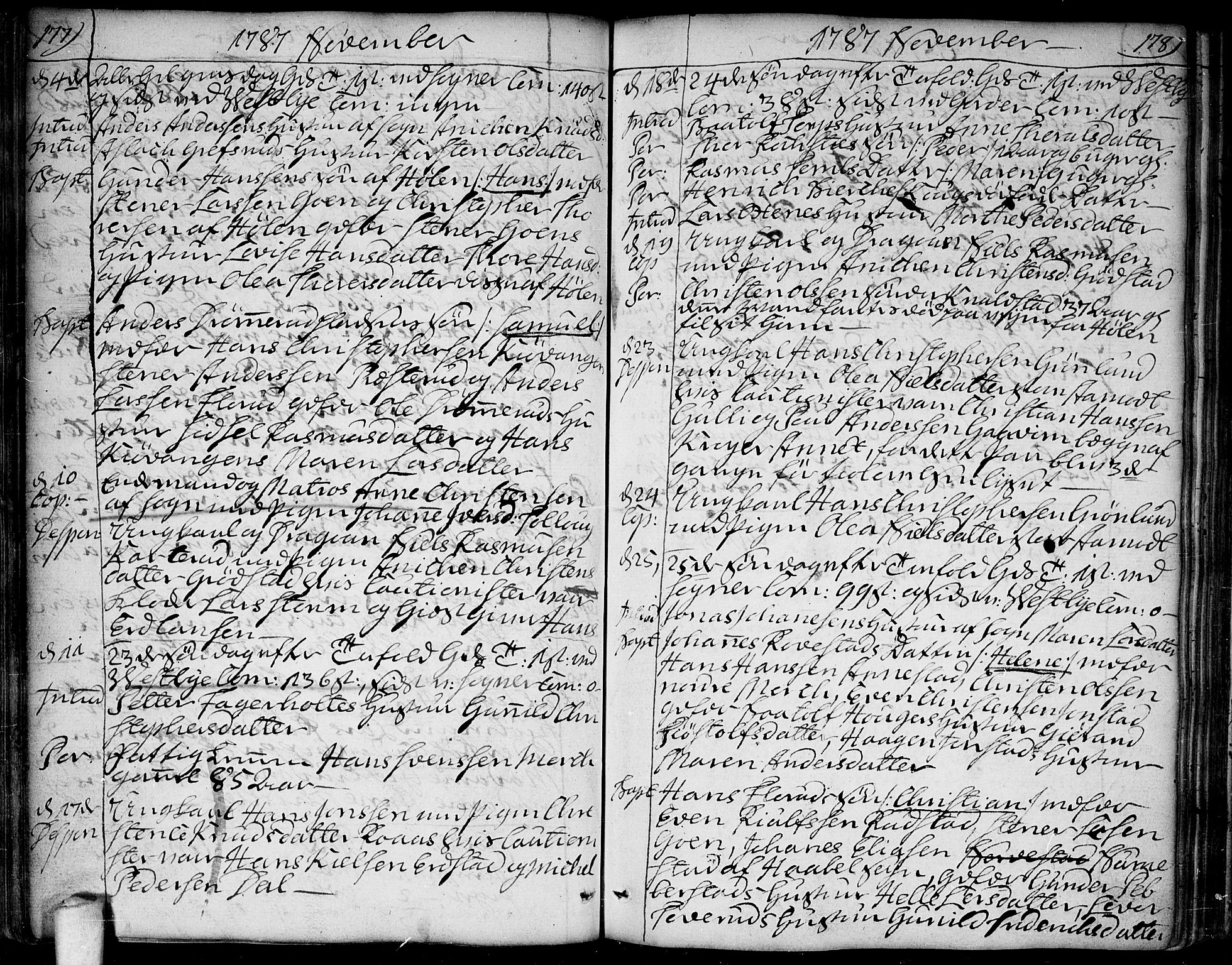 Vestby prestekontor Kirkebøker, AV/SAO-A-10893/F/Fa/L0003: Parish register (official) no. I 3, 1779-1796, p. 177-178