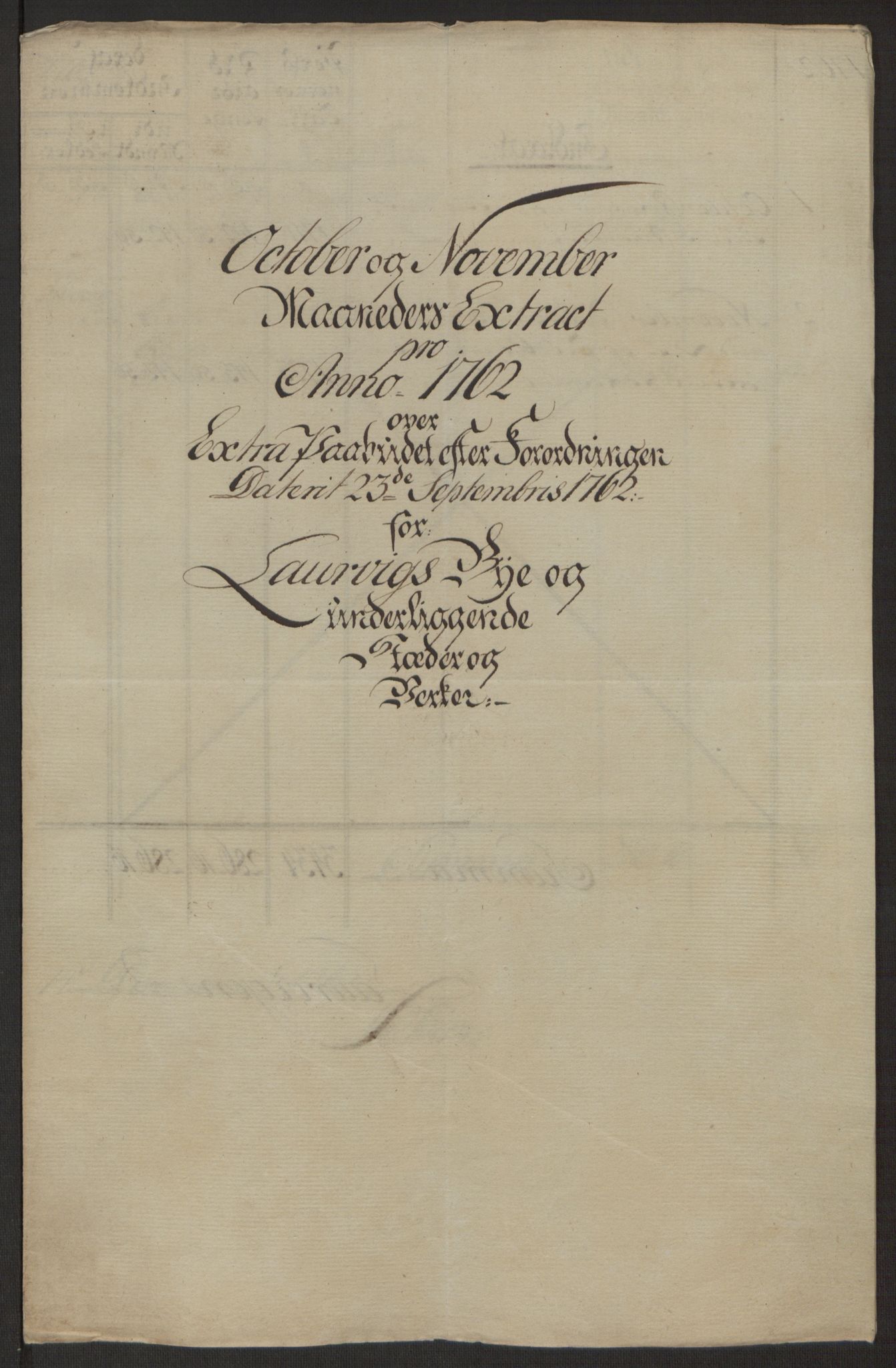 Rentekammeret inntil 1814, Reviderte regnskaper, Byregnskaper, RA/EA-4066/R/Ri/L0183/0001: [I4] Kontribusjonsregnskap / Ekstraskatt, 1762-1768, p. 69