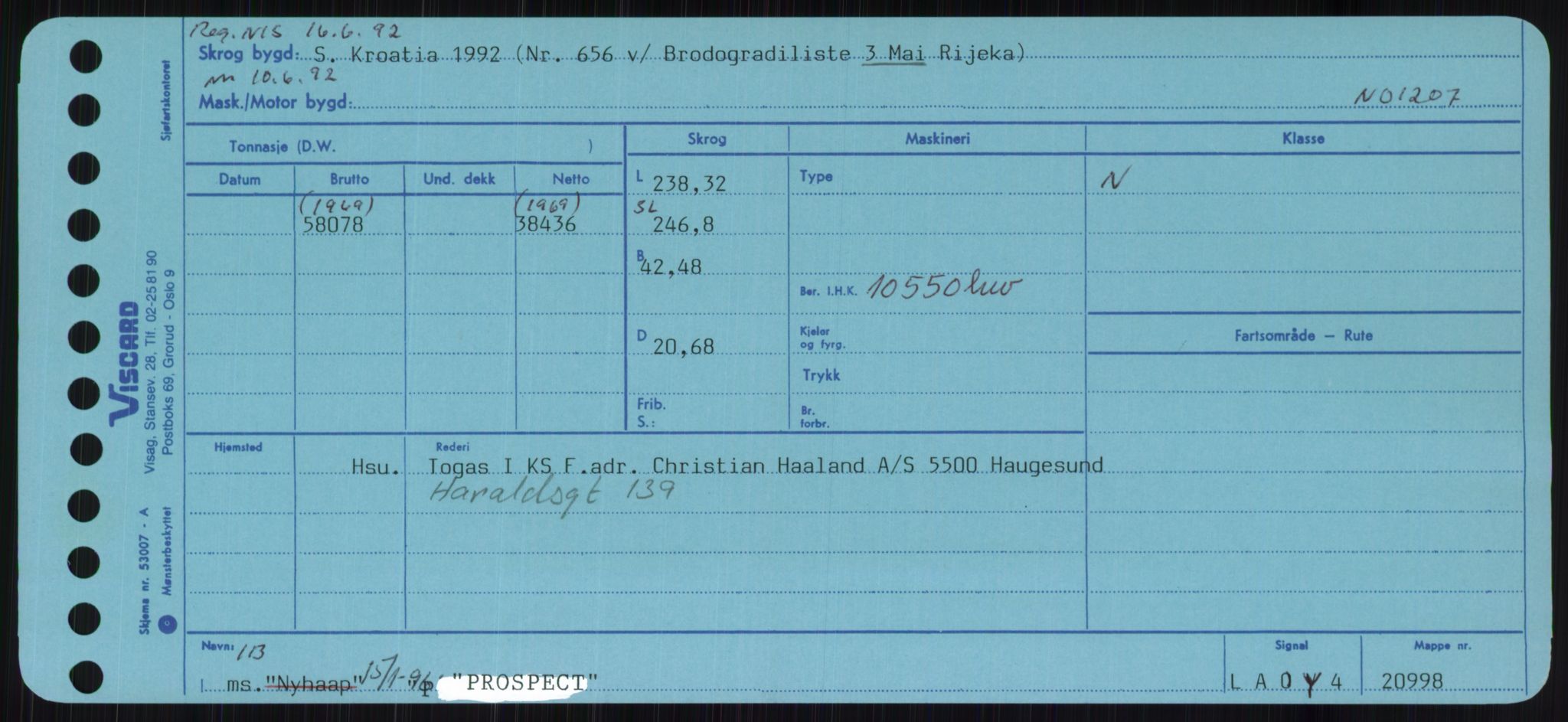 Sjøfartsdirektoratet med forløpere, Skipsmålingen, AV/RA-S-1627/H/Ha/L0004/0002: Fartøy, Mas-R / Fartøy, Odin-R, p. 447