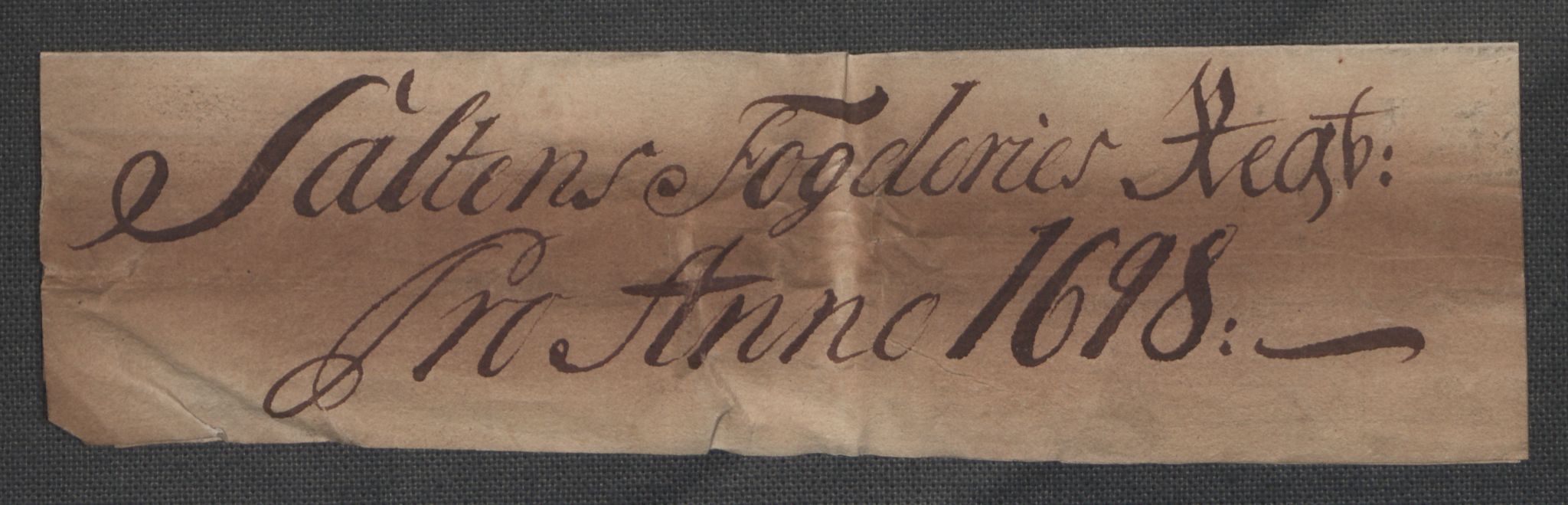 Rentekammeret inntil 1814, Reviderte regnskaper, Fogderegnskap, AV/RA-EA-4092/R66/L4579: Fogderegnskap Salten, 1697-1700, p. 213