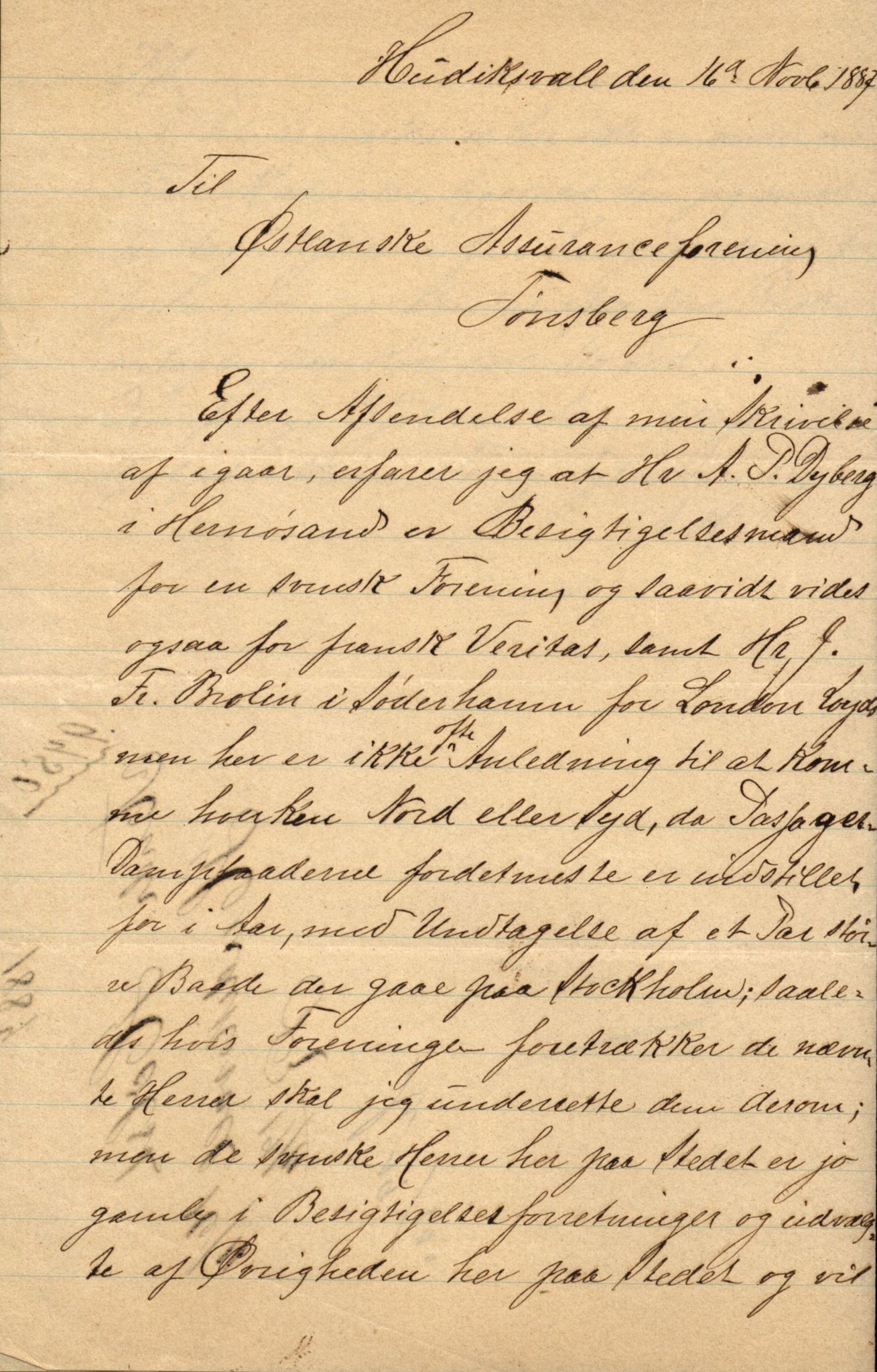 Pa 63 - Østlandske skibsassuranceforening, VEMU/A-1079/G/Ga/L0020/0010: Havaridokumenter / Anna, Silome, Oscarsborg, Memoria, Telegraf, 1887, p. 14