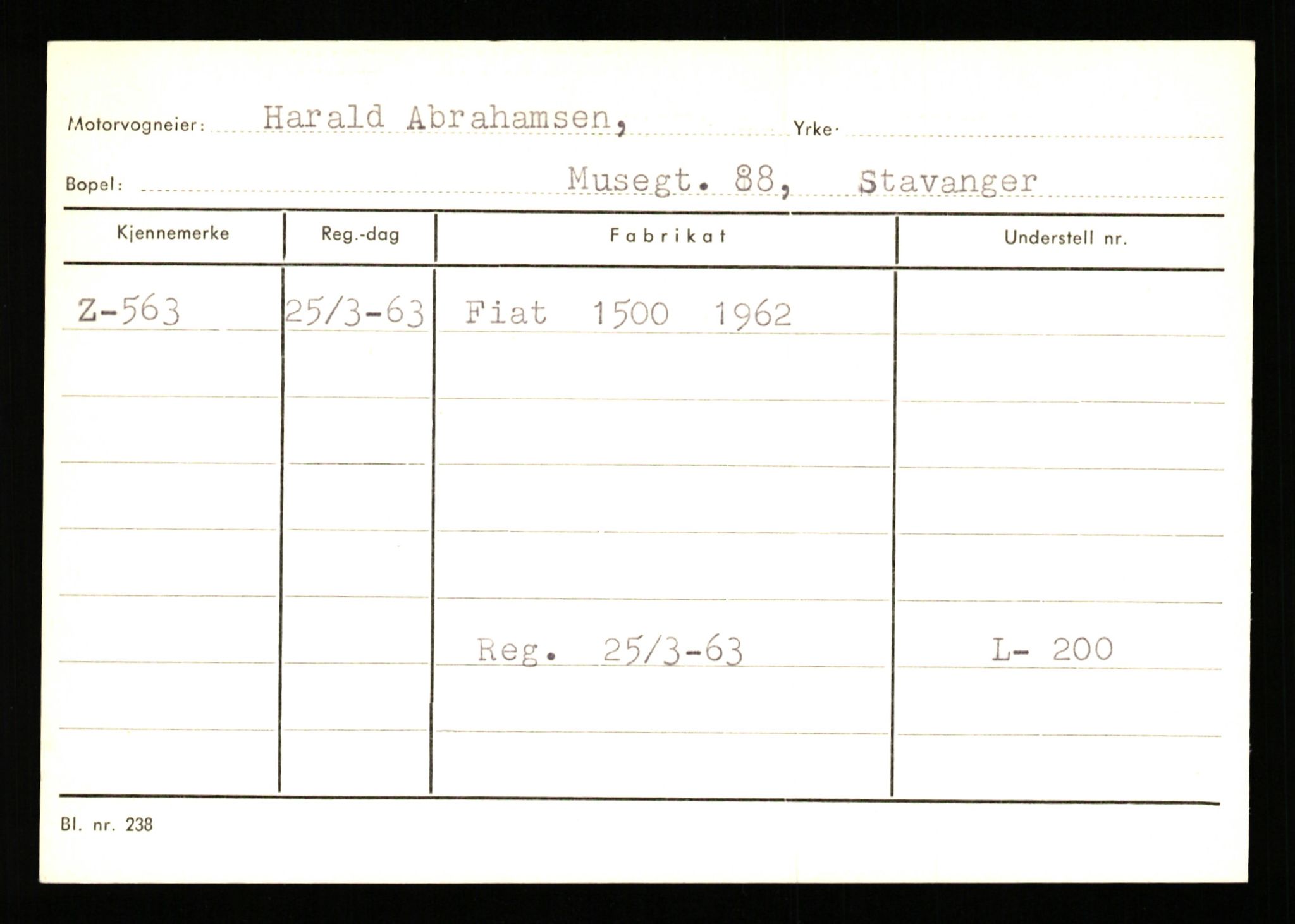 Stavanger trafikkstasjon, AV/SAST-A-101942/0/G/L0001: Registreringsnummer: 0 - 5782, 1930-1971, p. 333