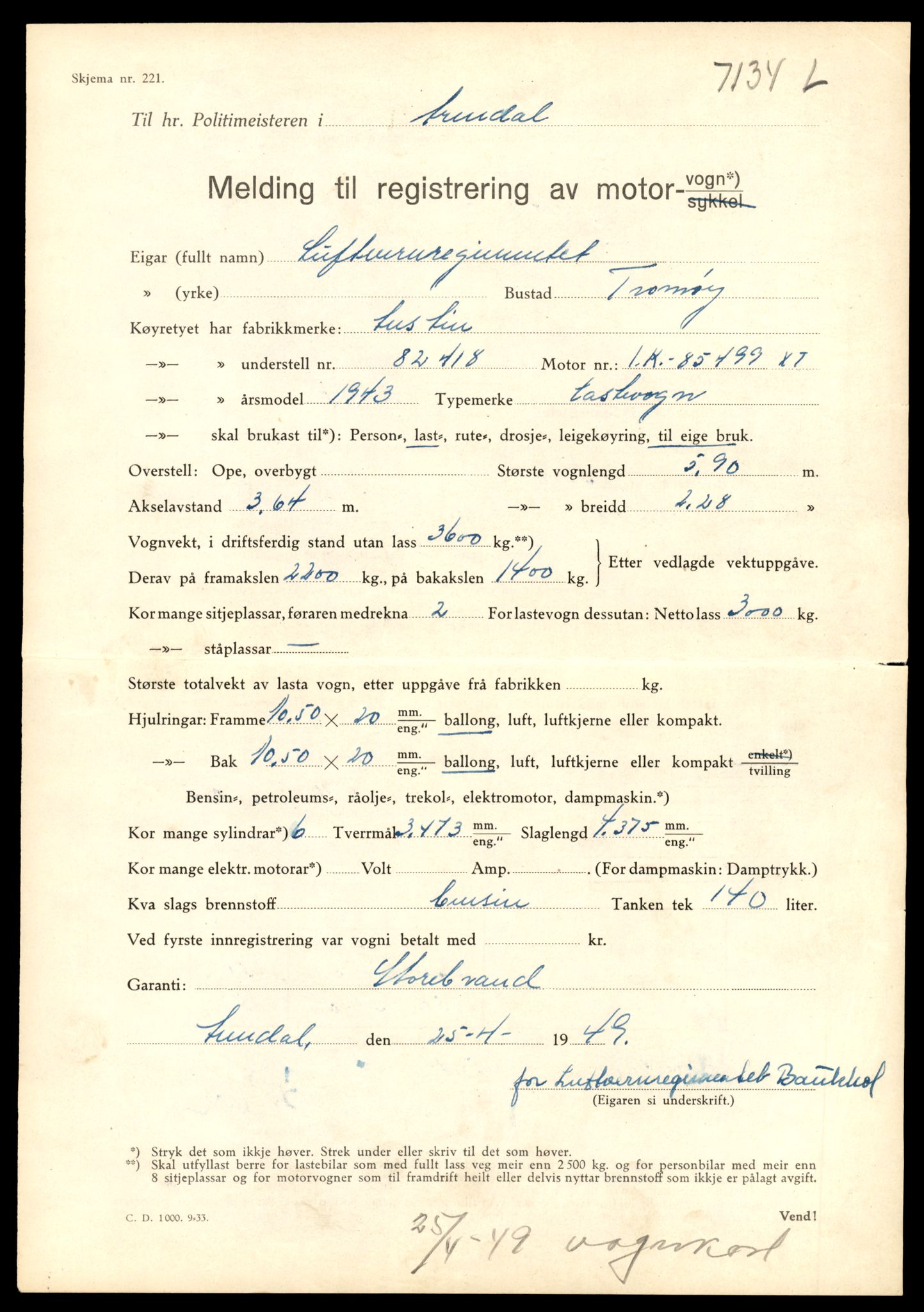 Møre og Romsdal vegkontor - Ålesund trafikkstasjon, AV/SAT-A-4099/F/Fe/L0036: Registreringskort for kjøretøy T 12831 - T 13030, 1927-1998, p. 221