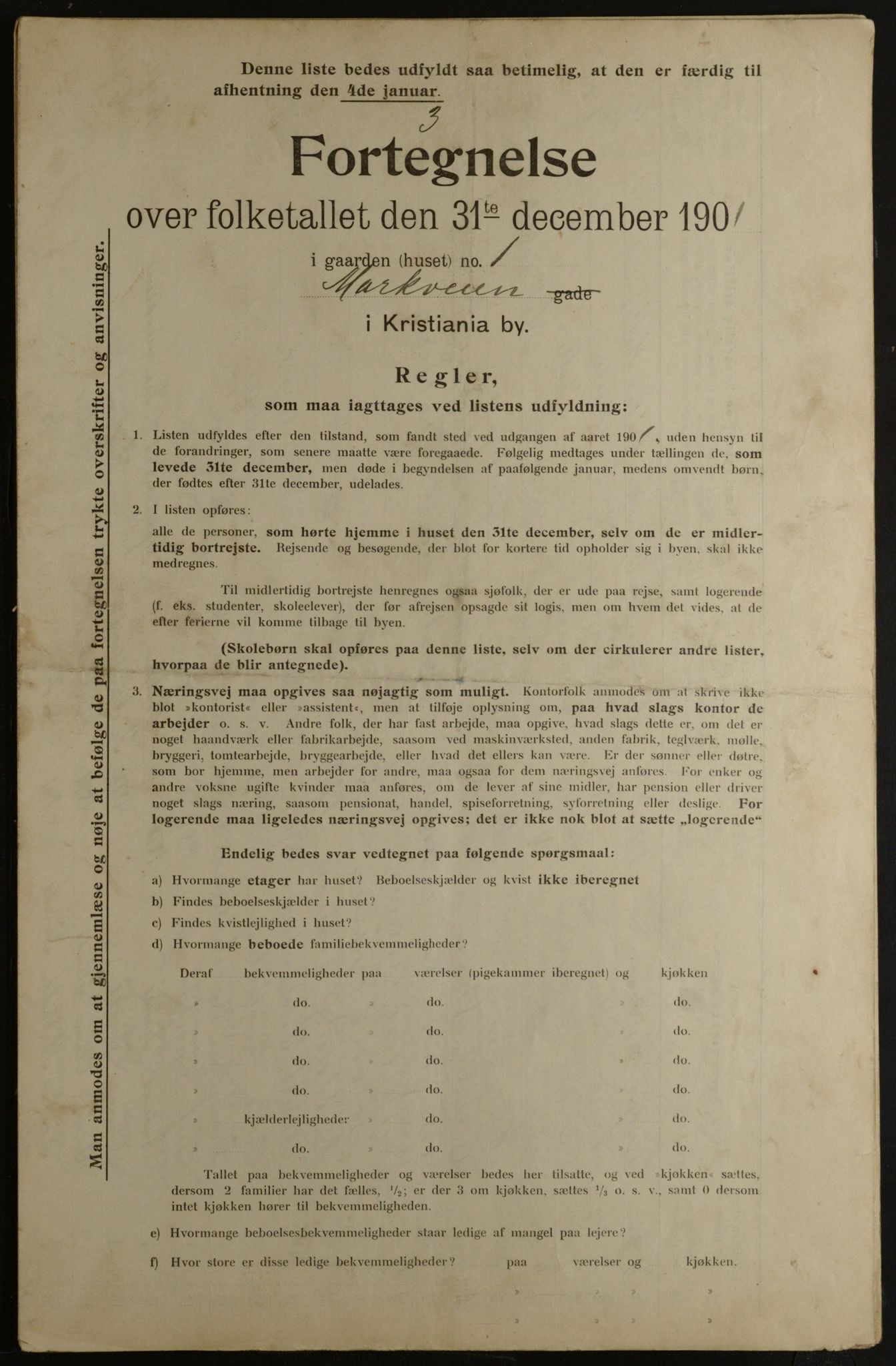 OBA, Municipal Census 1901 for Kristiania, 1901, p. 9747