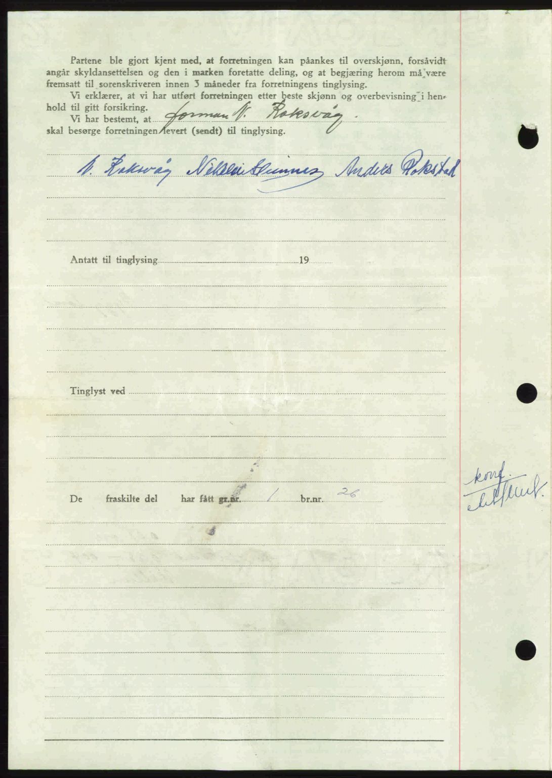 Nordmøre sorenskriveri, AV/SAT-A-4132/1/2/2Ca: Mortgage book no. A109, 1948-1948, Diary no: : 3164/1948