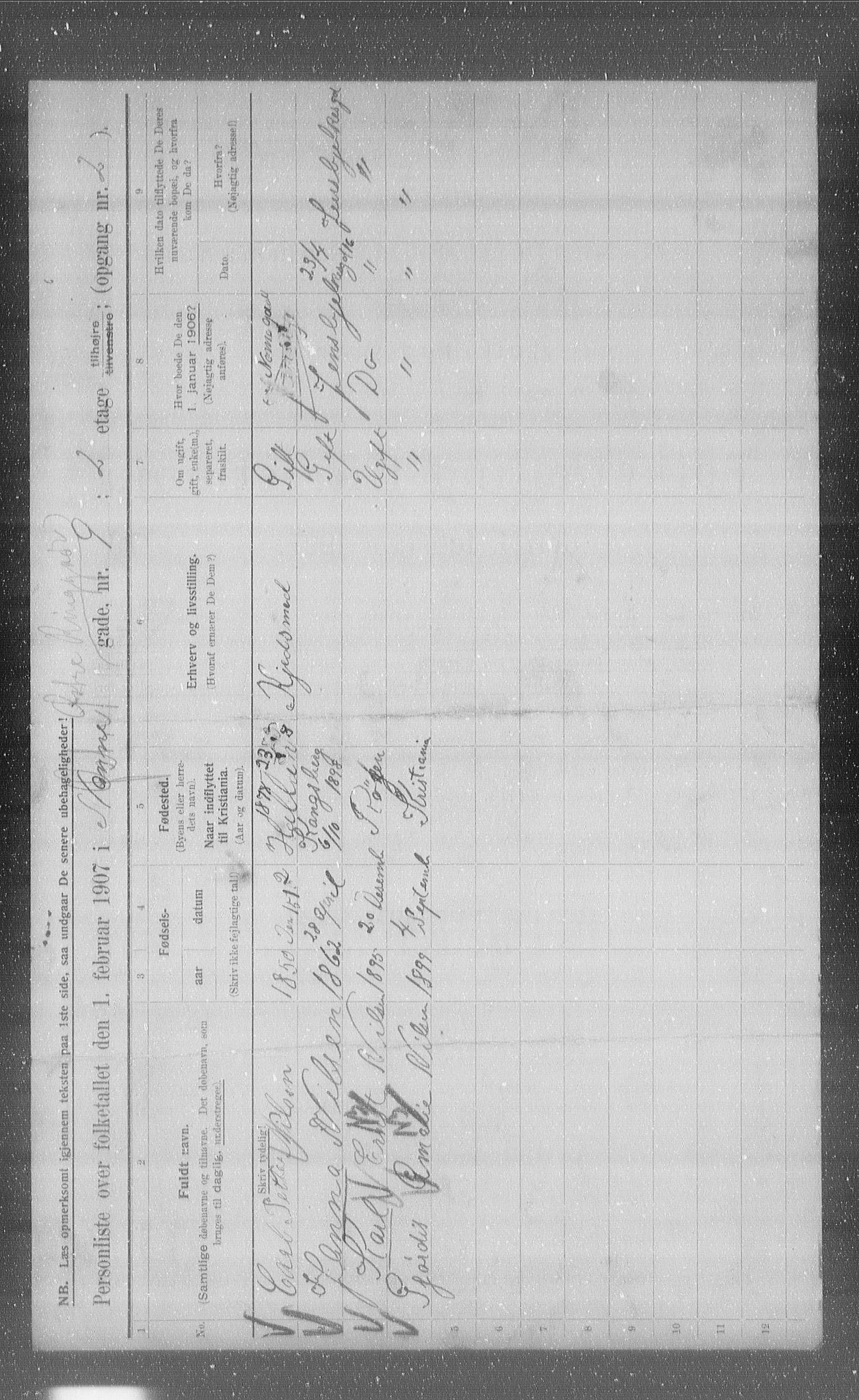 OBA, Municipal Census 1907 for Kristiania, 1907, p. 65802