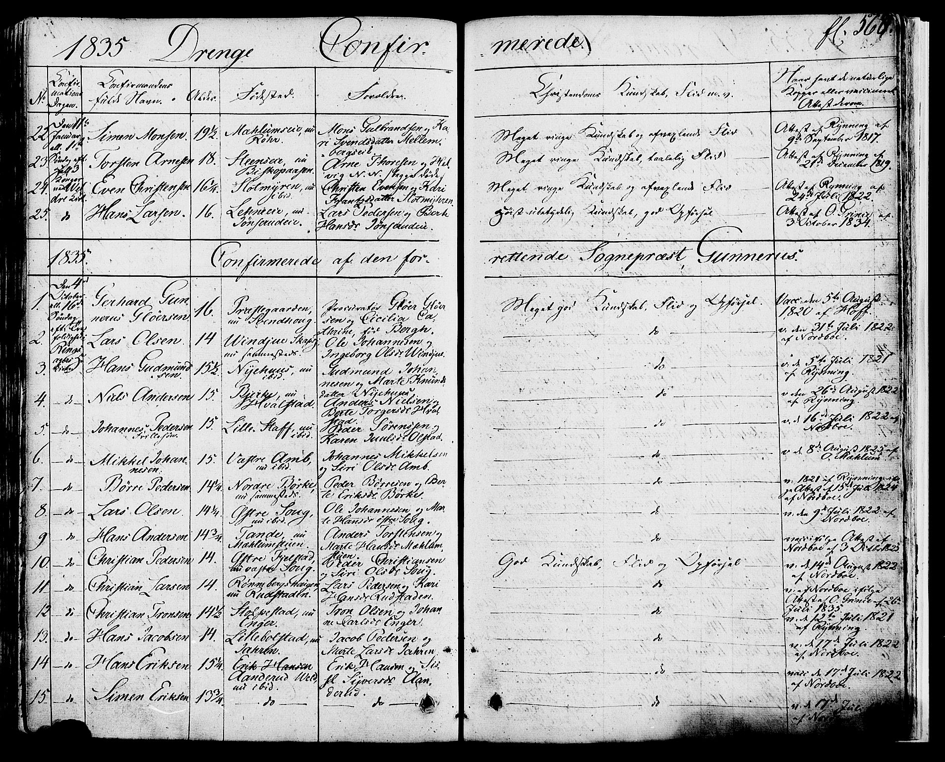 Ringsaker prestekontor, SAH/PREST-014/K/Ka/L0007: Parish register (official) no. 7B, 1826-1837, p. 568