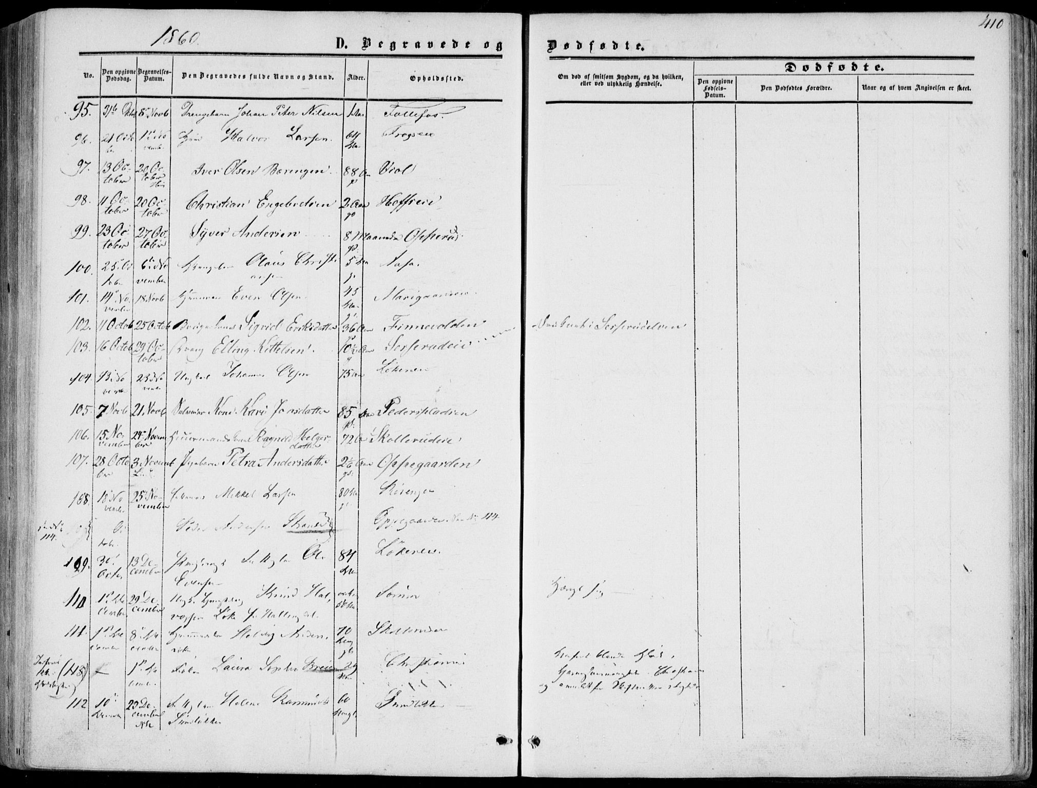 Norderhov kirkebøker, AV/SAKO-A-237/F/Fa/L0012: Parish register (official) no. 12, 1856-1865, p. 410