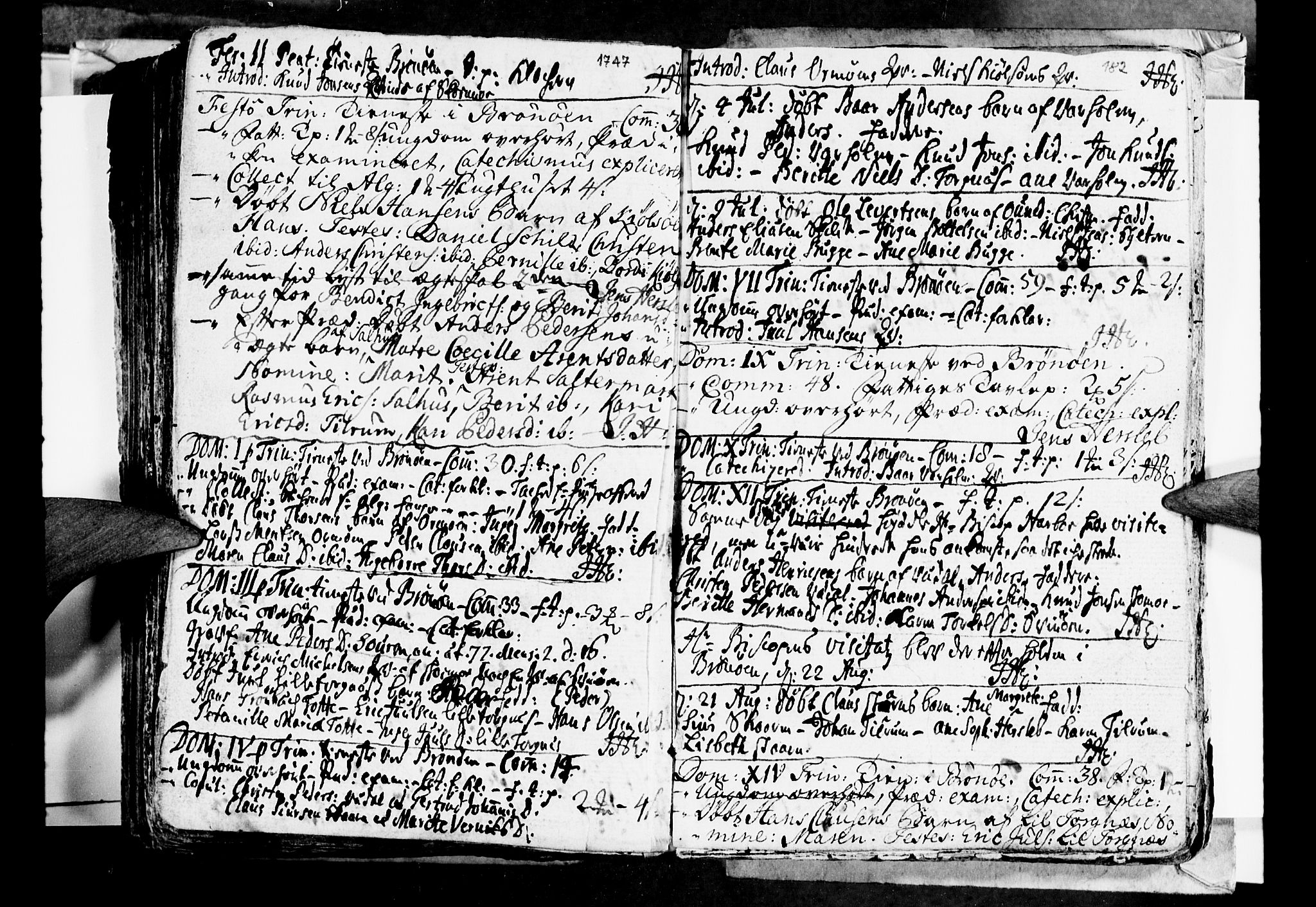 Ministerialprotokoller, klokkerbøker og fødselsregistre - Nordland, SAT/A-1459/813/L0194: Parish register (official) no. 813A04, 1719-1758, p. 182