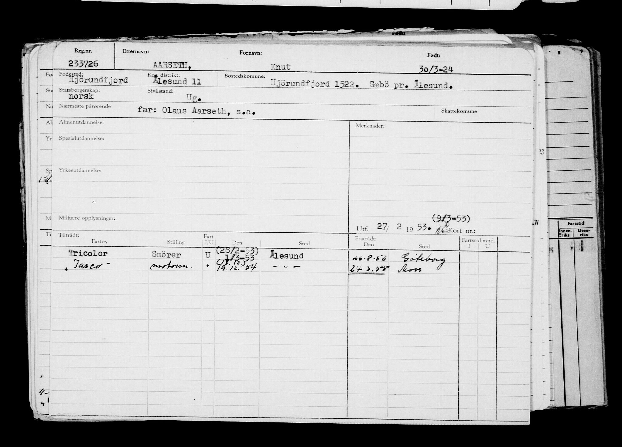 Direktoratet for sjømenn, AV/RA-S-3545/G/Gb/L0229: Hovedkort, 1924, p. 487