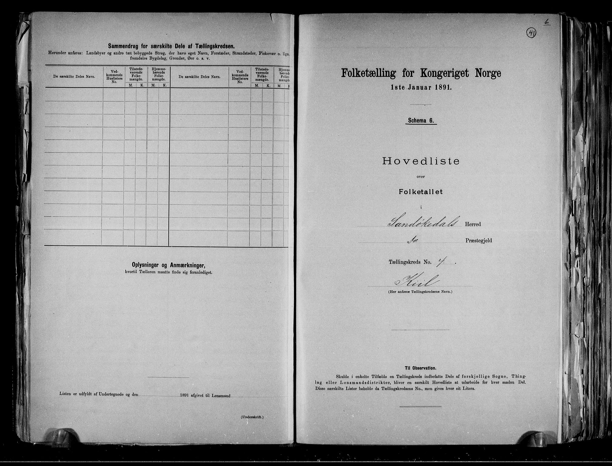 RA, 1891 census for 0816 Sannidal, 1891, p. 13