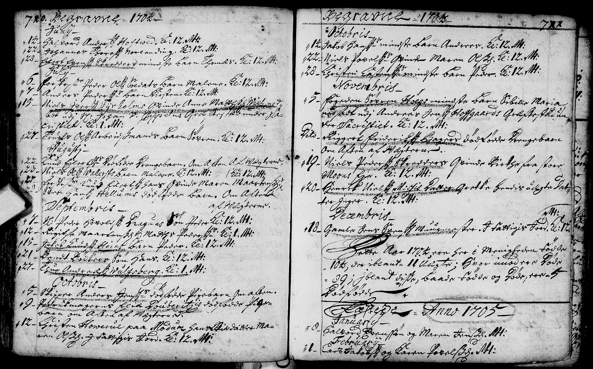 Bragernes kirkebøker, SAKO/A-6/F/Fa/L0002: Parish register (official) no. I 2, 1680-1705, p. 710-711