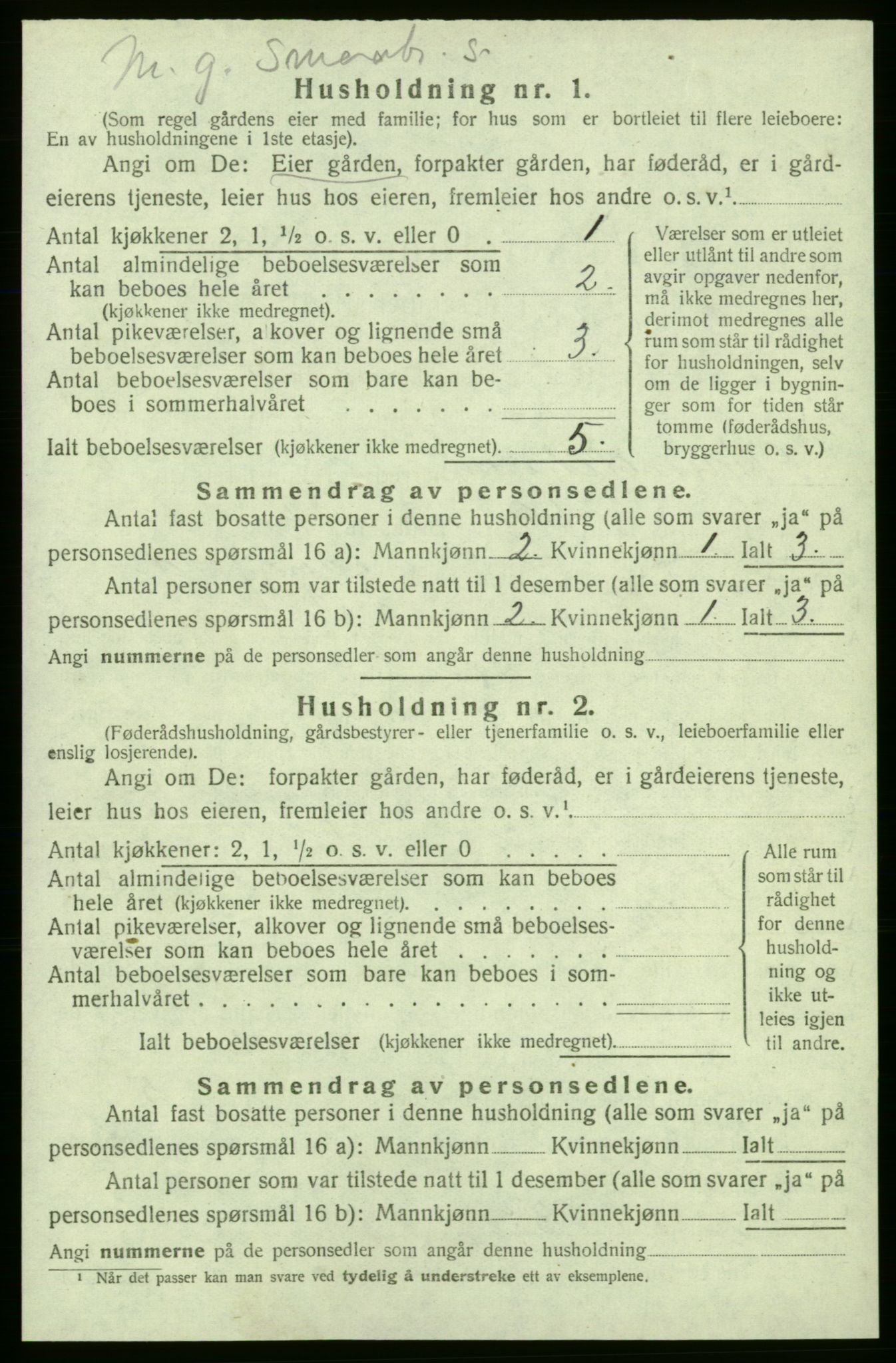 SAB, 1920 census for Strandebarm, 1920, p. 993