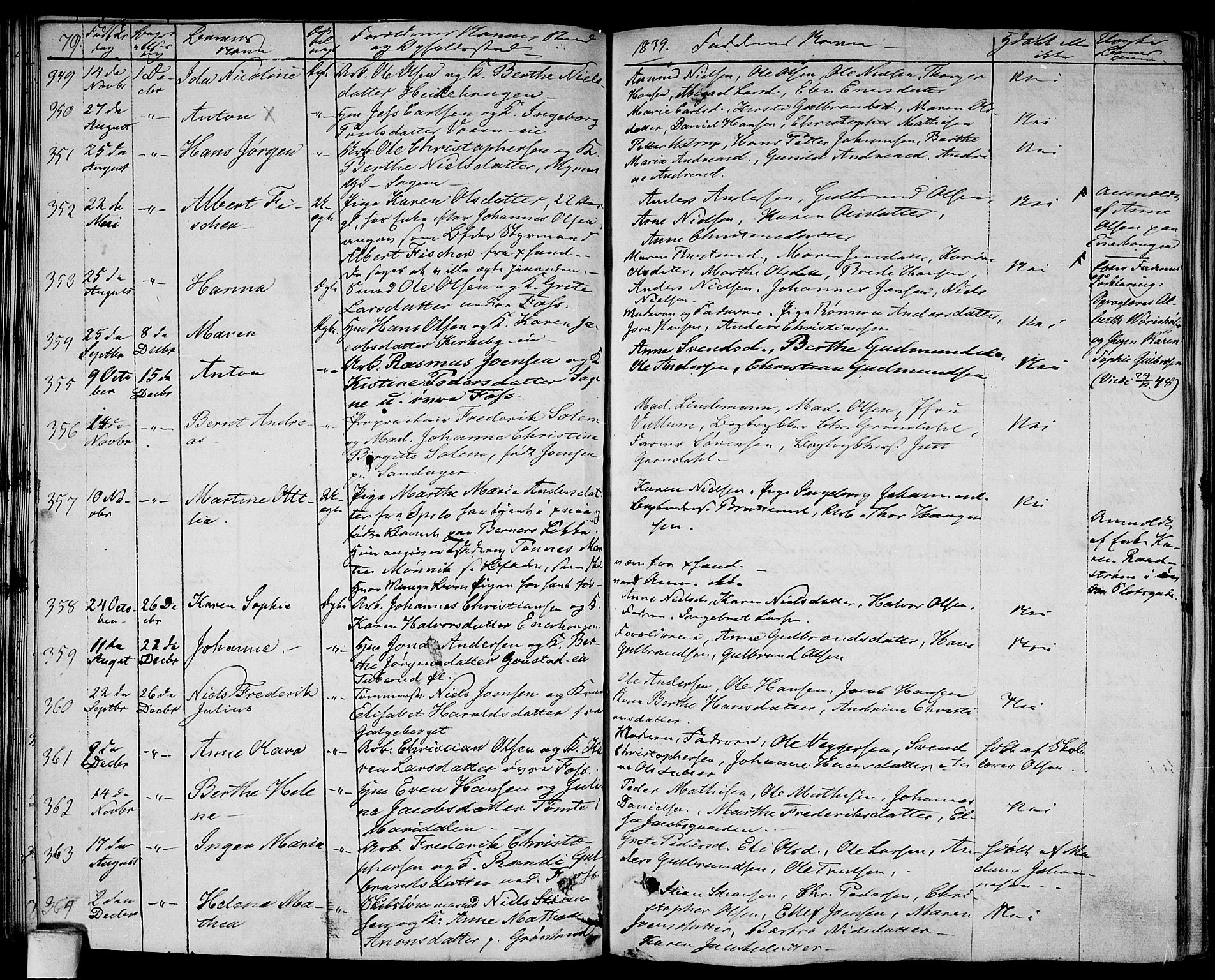 Aker prestekontor kirkebøker, AV/SAO-A-10861/F/L0016: Parish register (official) no. 16, 1827-1841, p. 79