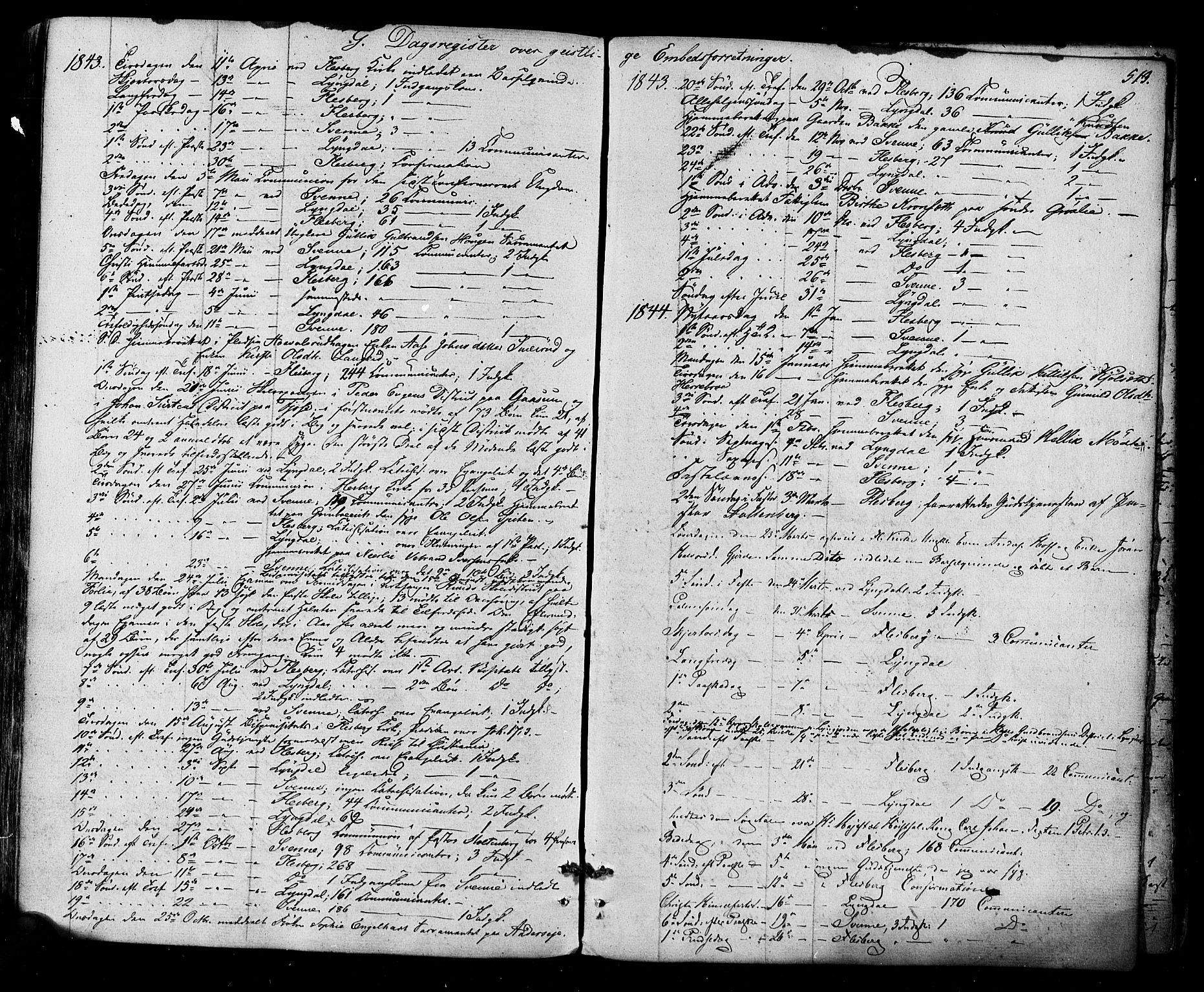 Flesberg kirkebøker, SAKO/A-18/F/Fa/L0006: Parish register (official) no. I 6, 1834-1860, p. 513