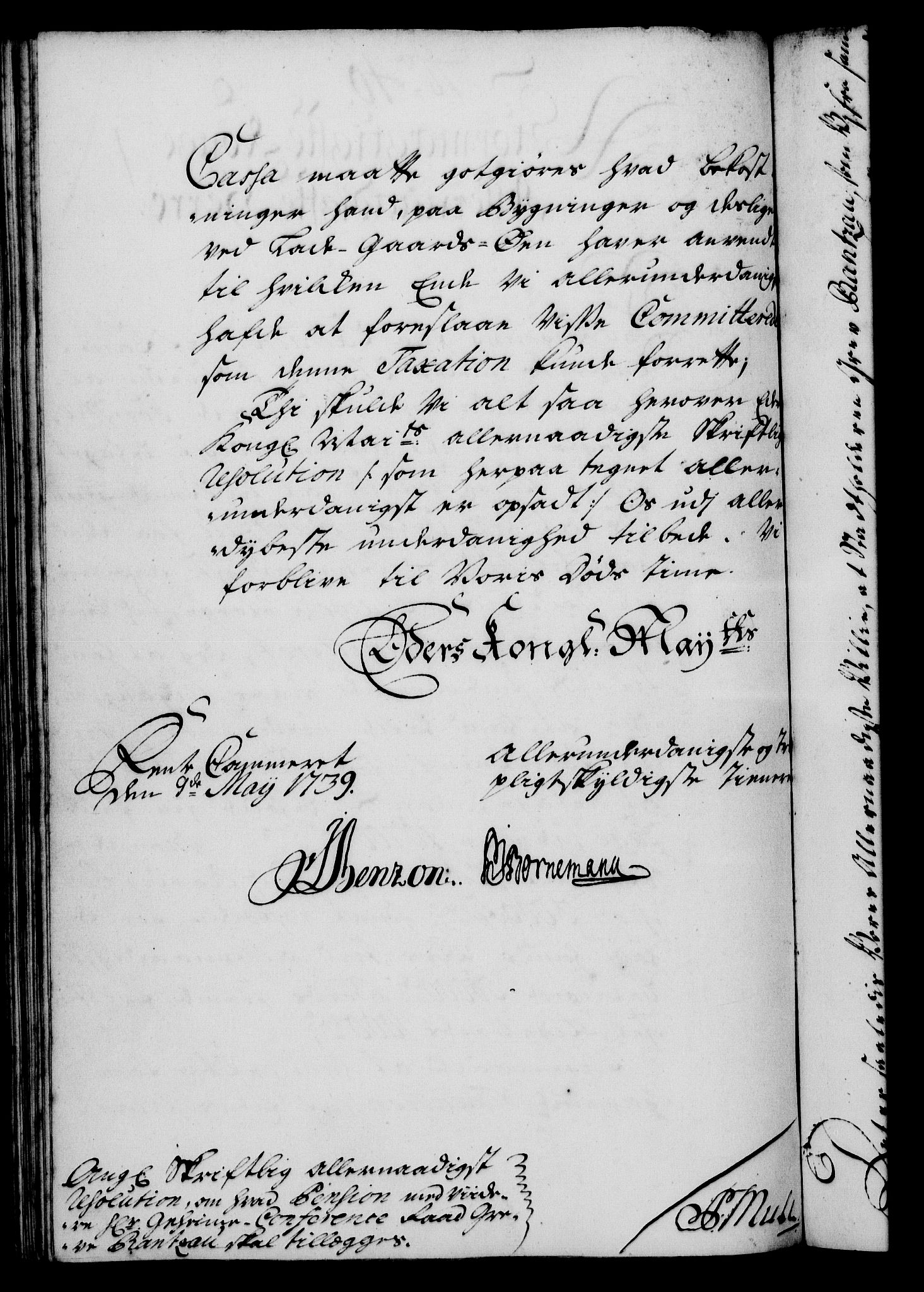 Rentekammeret, Kammerkanselliet, RA/EA-3111/G/Gf/Gfa/L0022: Norsk relasjons- og resolusjonsprotokoll (merket RK 52.22), 1739, p. 350