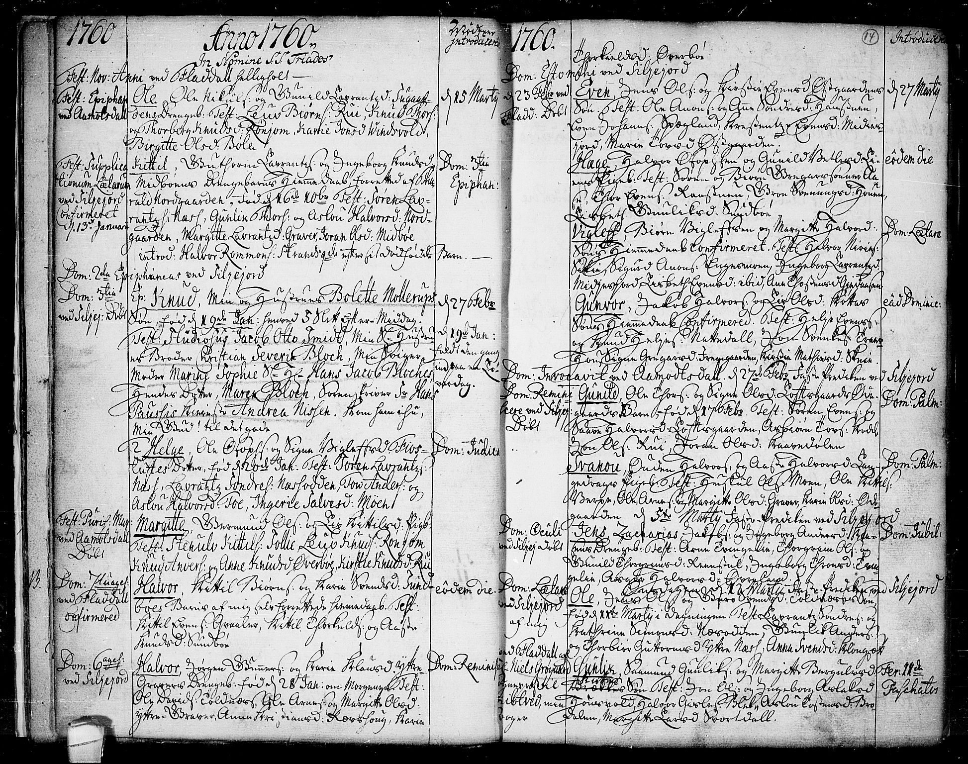 Seljord kirkebøker, SAKO/A-20/F/Fa/L0007: Parish register (official) no. I 7, 1755-1800, p. 14