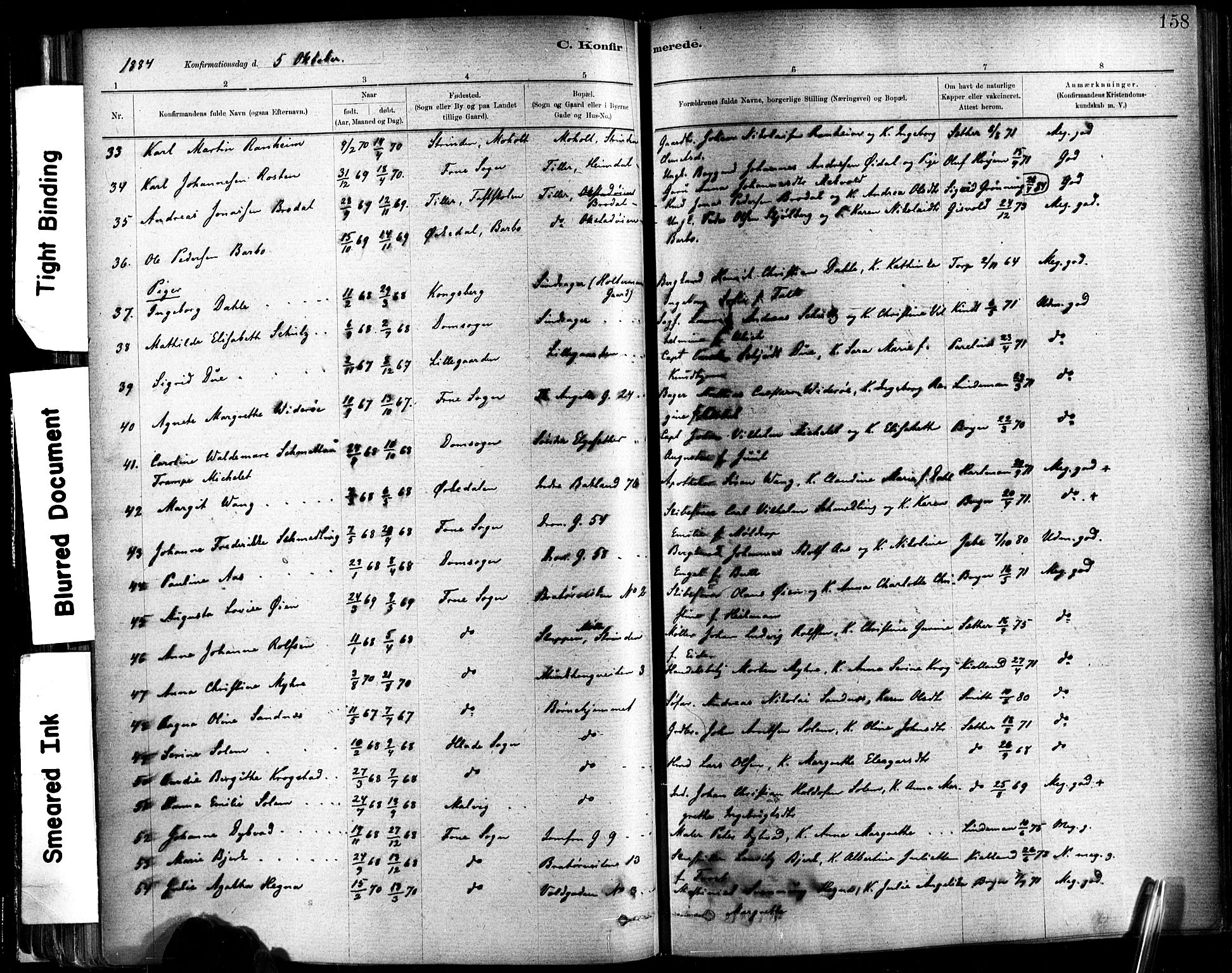 Ministerialprotokoller, klokkerbøker og fødselsregistre - Sør-Trøndelag, SAT/A-1456/602/L0119: Parish register (official) no. 602A17, 1880-1901, p. 158