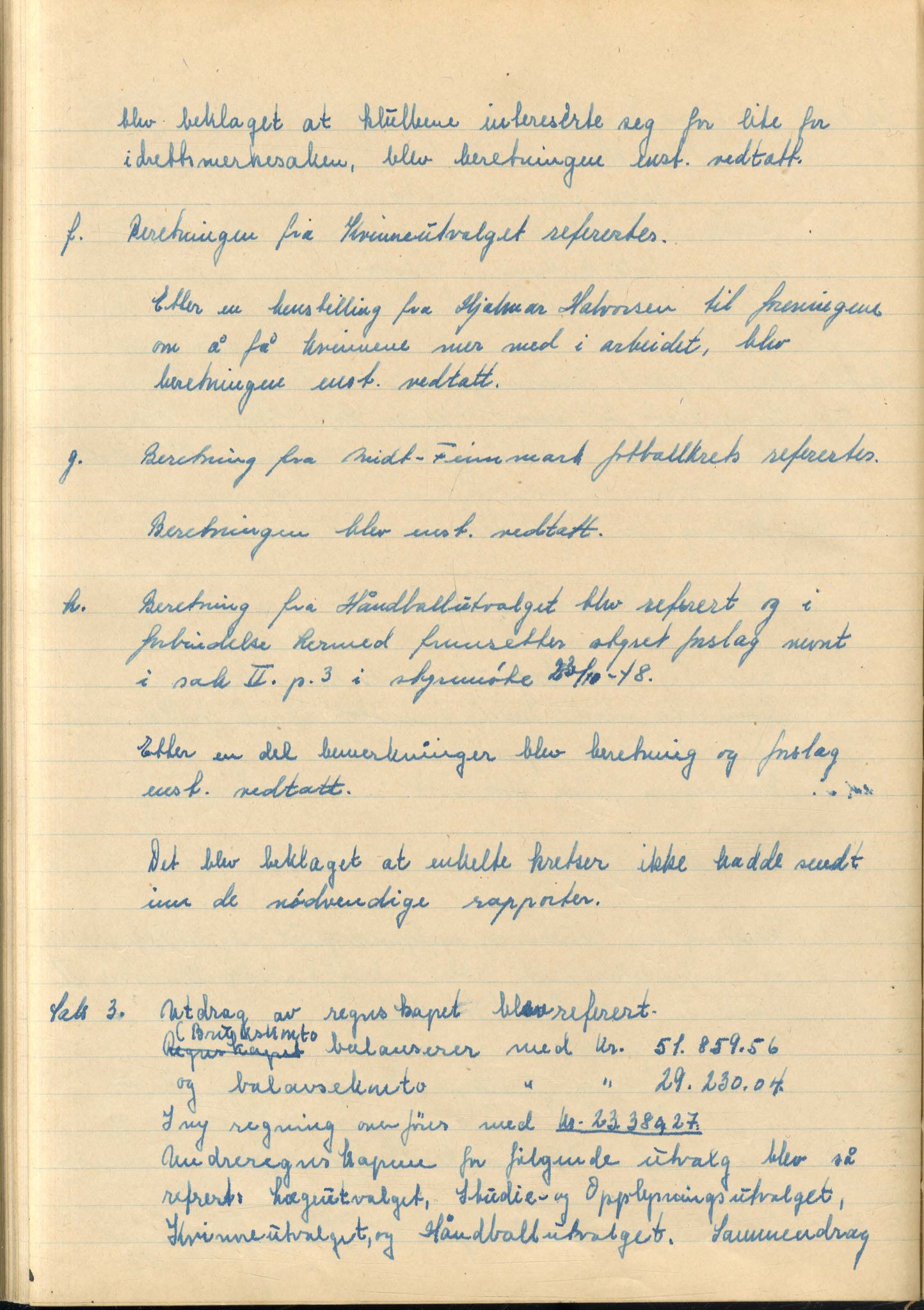 Aust-Finnmark Idrettskrets , FMFB/A-1041/A/L0001: Møteprotokoll for interimstyre, 1945-1951, p. 119