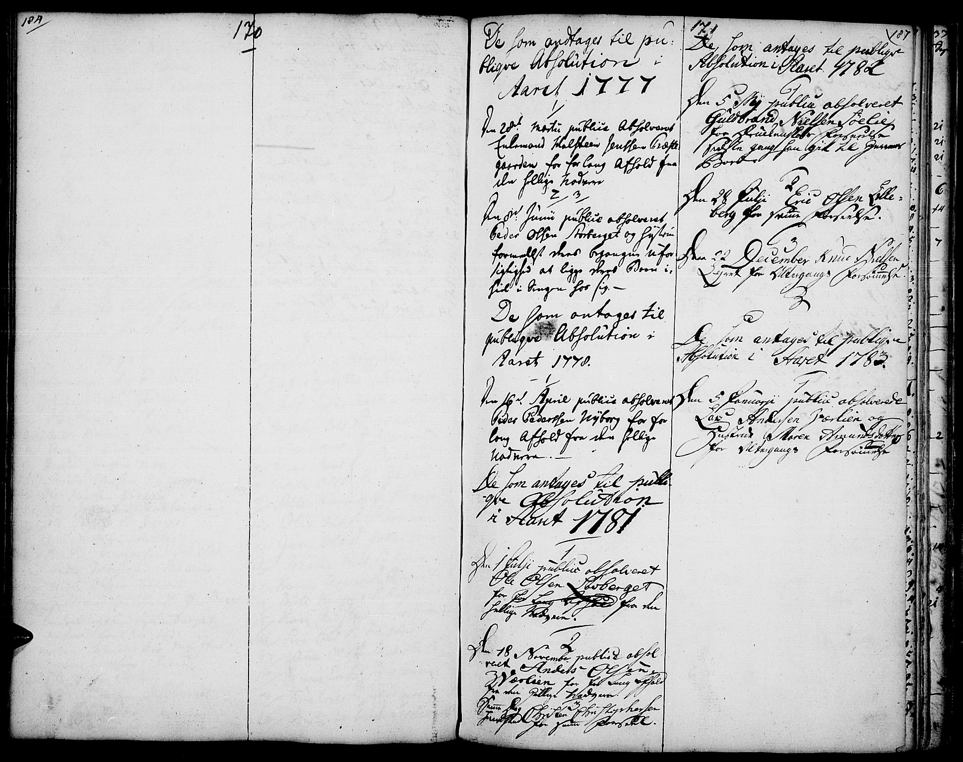 Elverum prestekontor, SAH/PREST-044/H/Ha/Haa/L0005: Parish register (official) no. 5, 1777-1793, p. 170-171