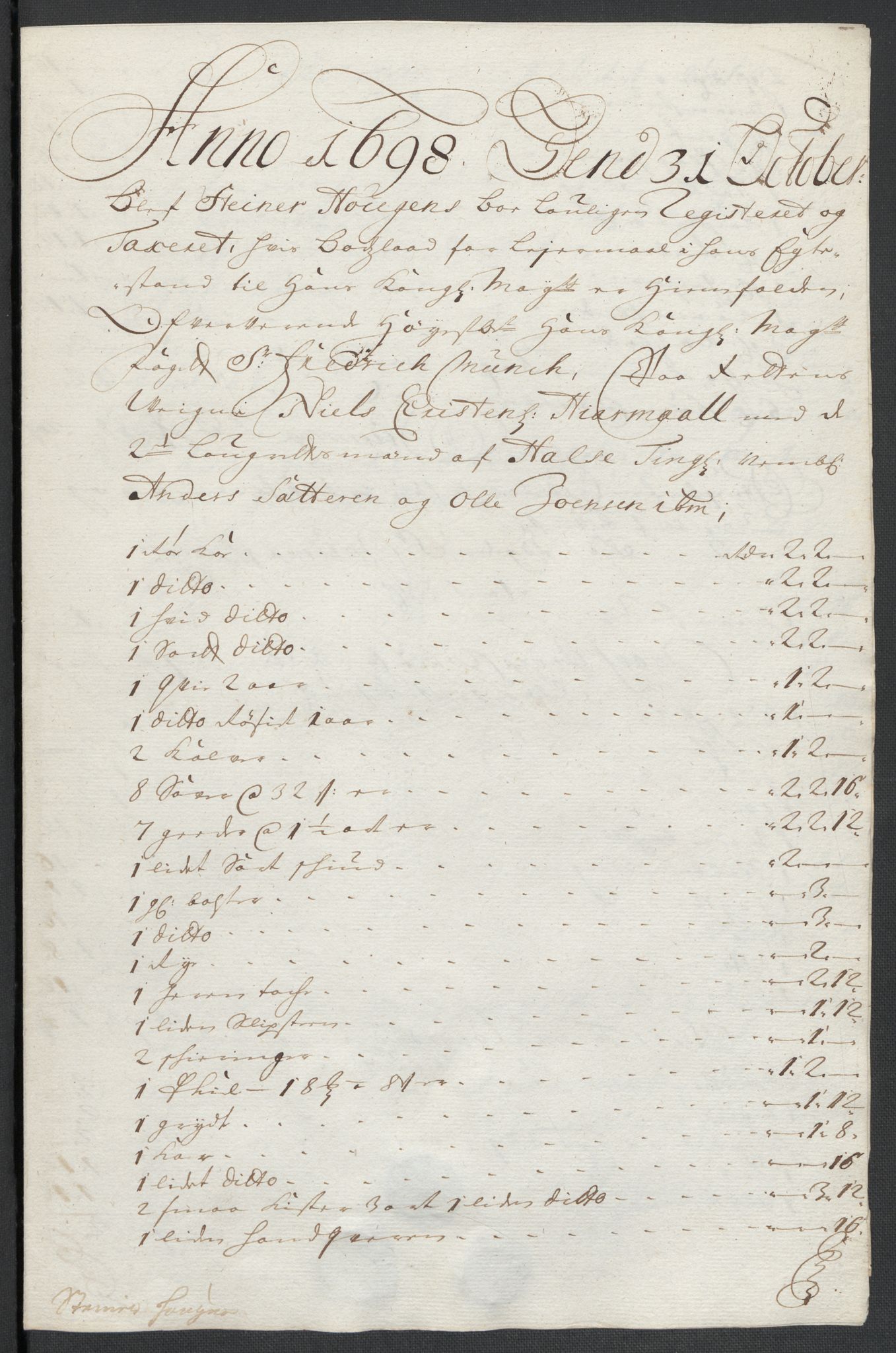 Rentekammeret inntil 1814, Reviderte regnskaper, Fogderegnskap, RA/EA-4092/R56/L3737: Fogderegnskap Nordmøre, 1697-1698, p. 294