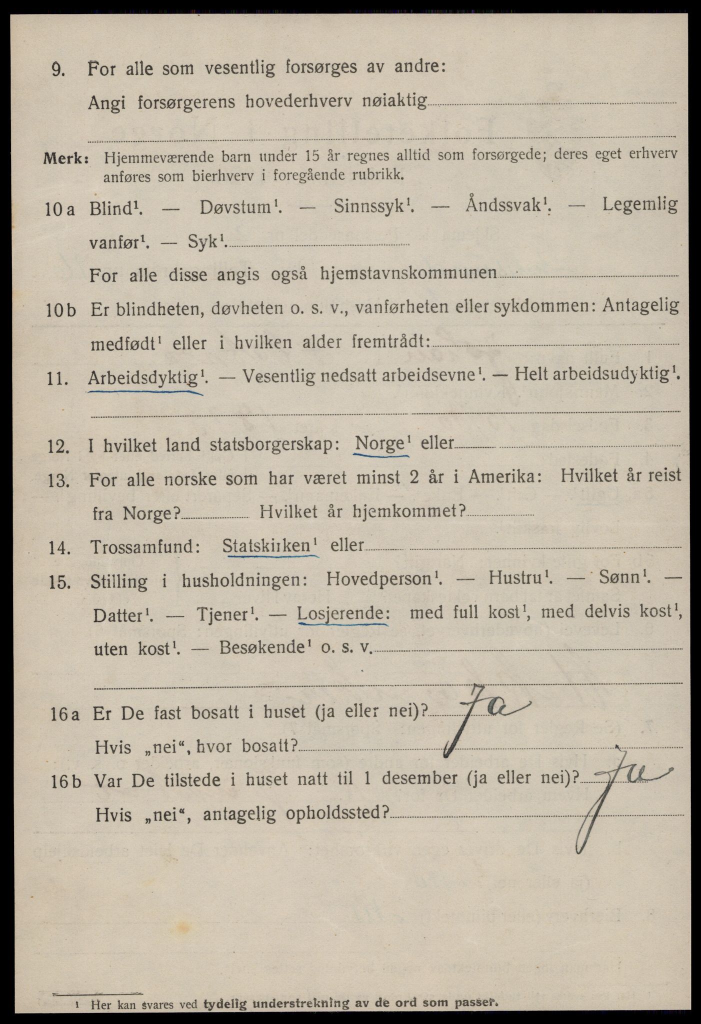 SAT, 1920 census for Ålesund, 1920, p. 31383