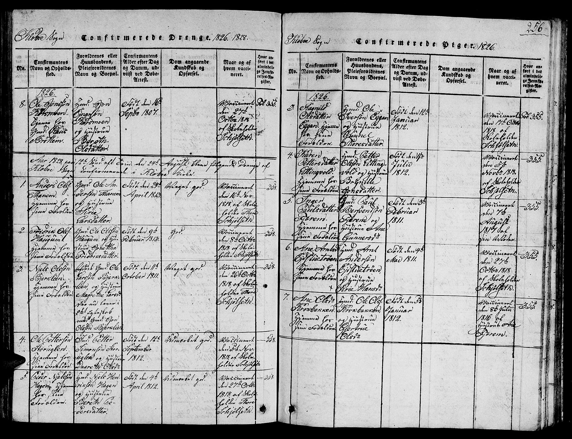 Ministerialprotokoller, klokkerbøker og fødselsregistre - Sør-Trøndelag, AV/SAT-A-1456/618/L0450: Parish register (copy) no. 618C01, 1816-1865, p. 256