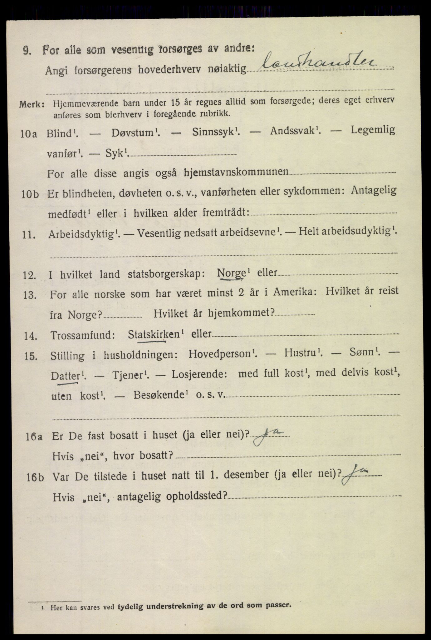 SAH, 1920 census for Sør-Aurdal, 1920, p. 9708