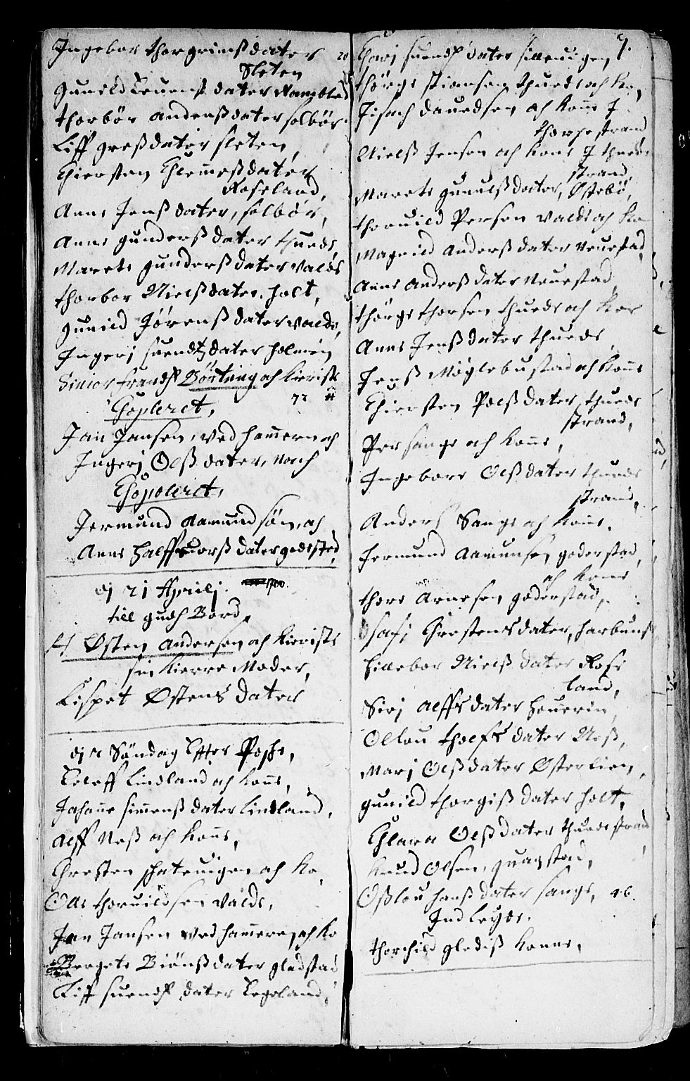 Holt sokneprestkontor, AV/SAK-1111-0021/F/Fb/L0001: Parish register (copy) no. B 1, 1699-1705, p. 7