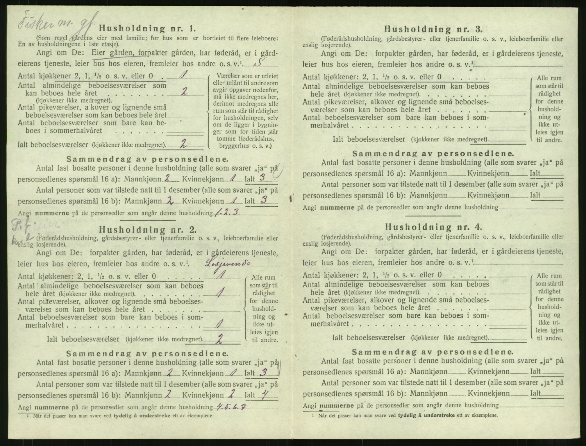 SAT, 1920 census for Kornstad, 1920, p. 408