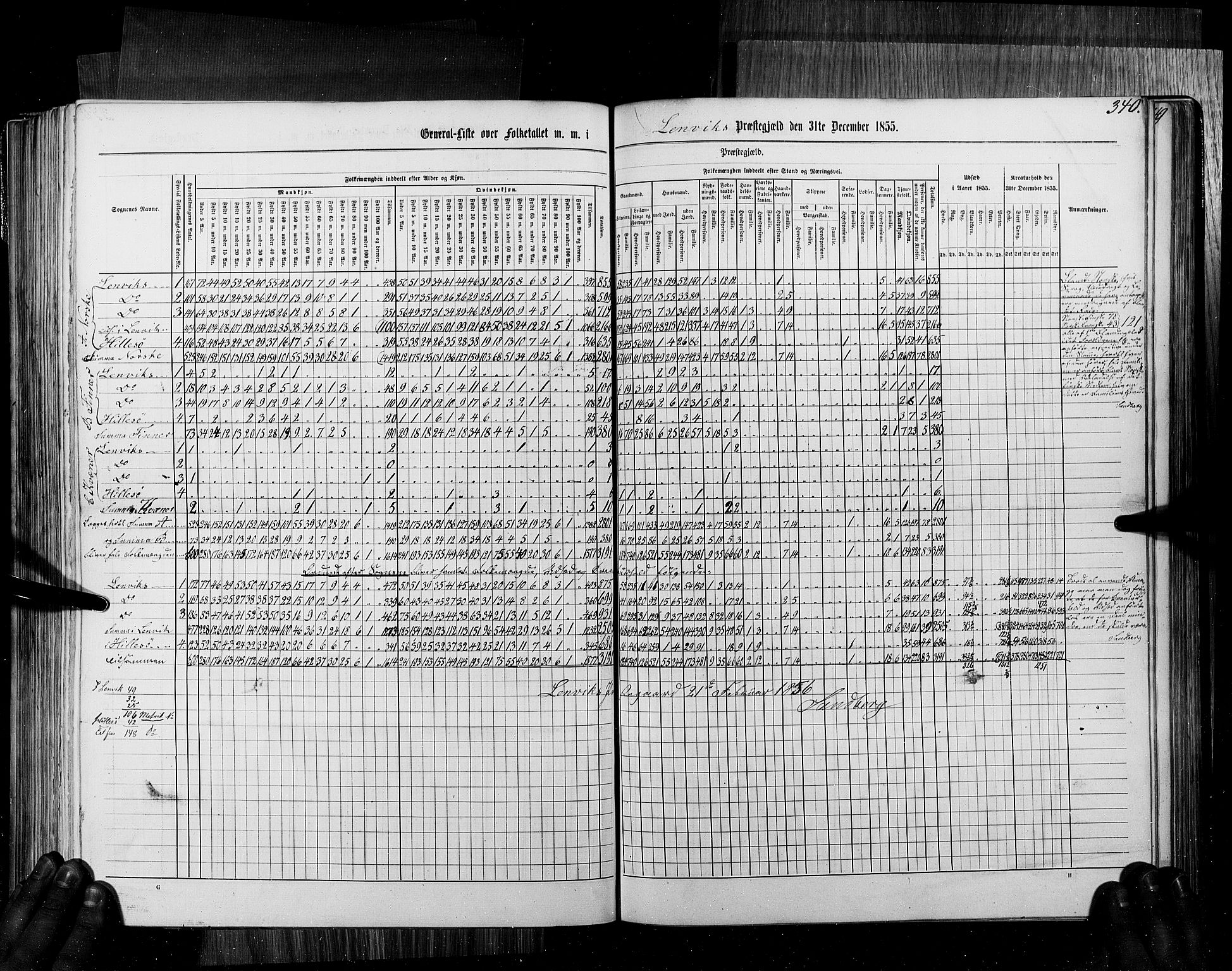 RA, Census 1855, vol. 6B: Nordland amt og Finnmarken amt, 1855, p. 340