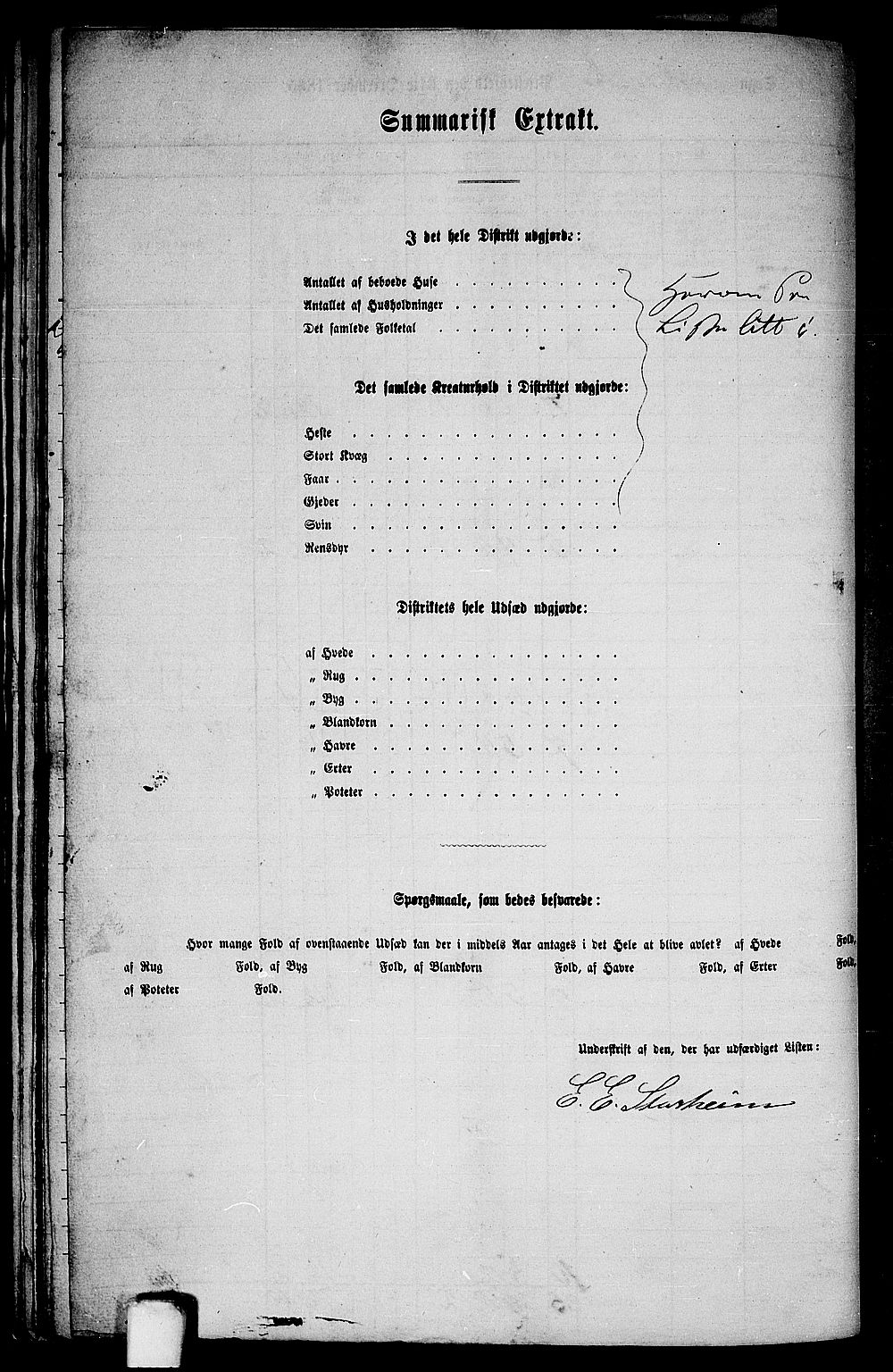 RA, 1865 census for Manger, 1865, p. 214