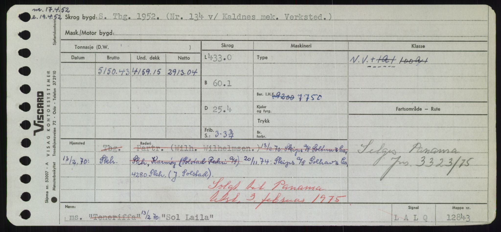 Sjøfartsdirektoratet med forløpere, Skipsmålingen, RA/S-1627/H/Hd/L0035: Fartøy, Sma-Spu, p. 133