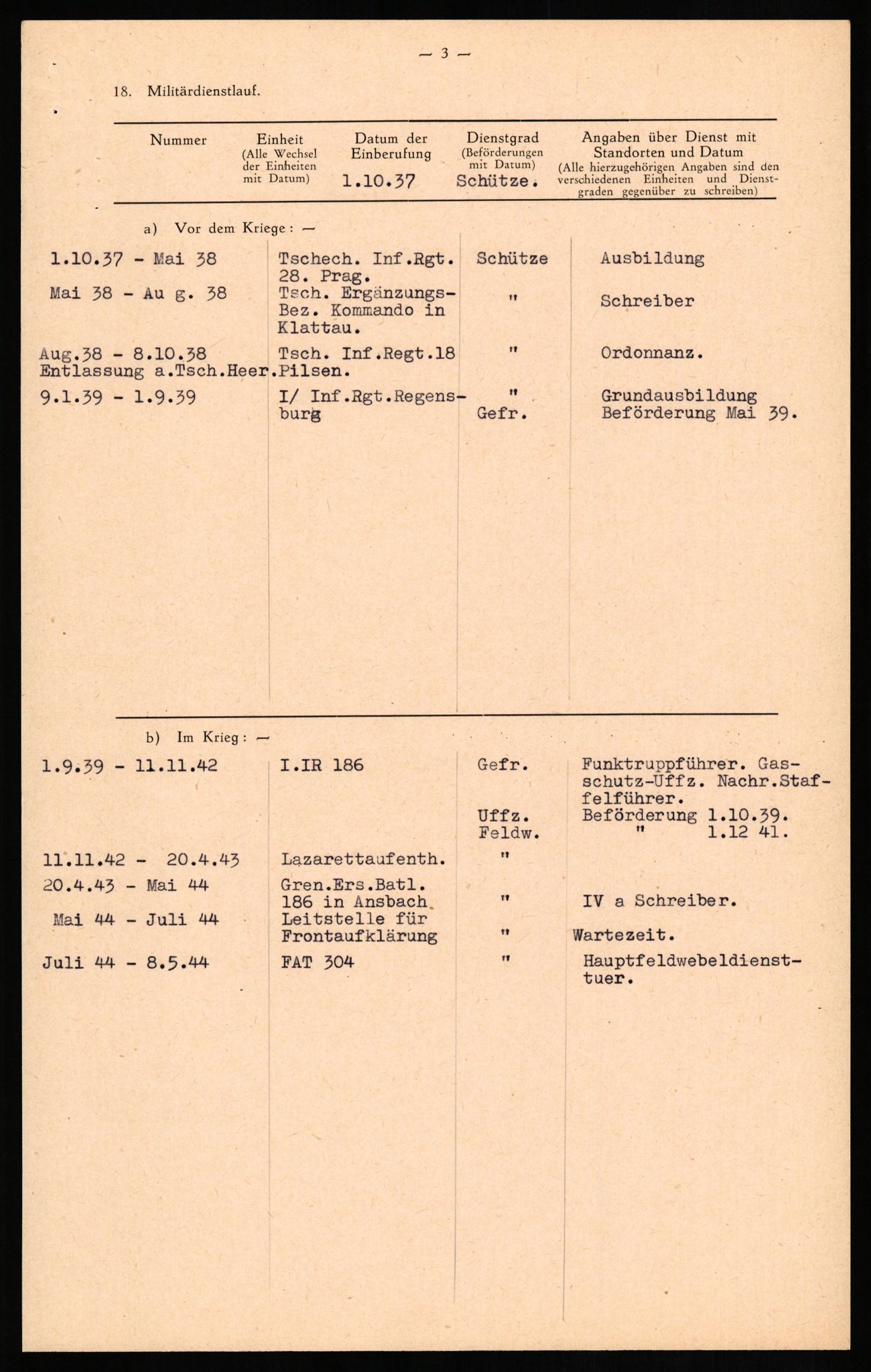 Forsvaret, Forsvarets overkommando II, RA/RAFA-3915/D/Db/L0017: CI Questionaires. Tyske okkupasjonsstyrker i Norge. Tyskere., 1945-1946, p. 148