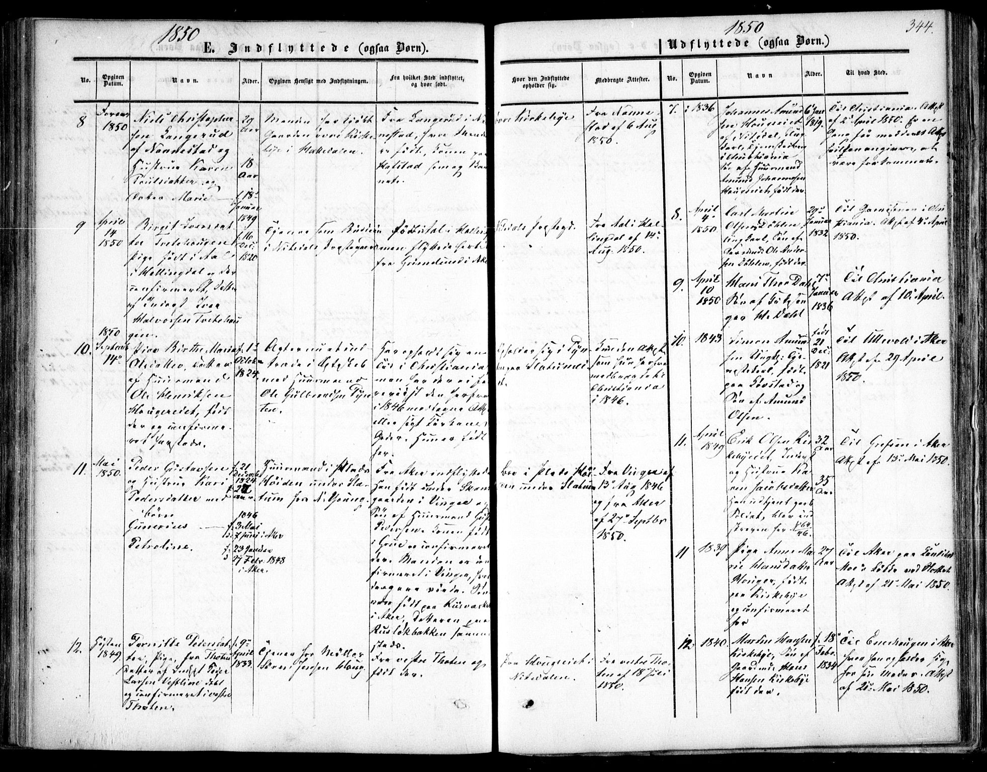 Nittedal prestekontor Kirkebøker, SAO/A-10365a/F/Fa/L0005: Parish register (official) no. I 5, 1850-1862, p. 344