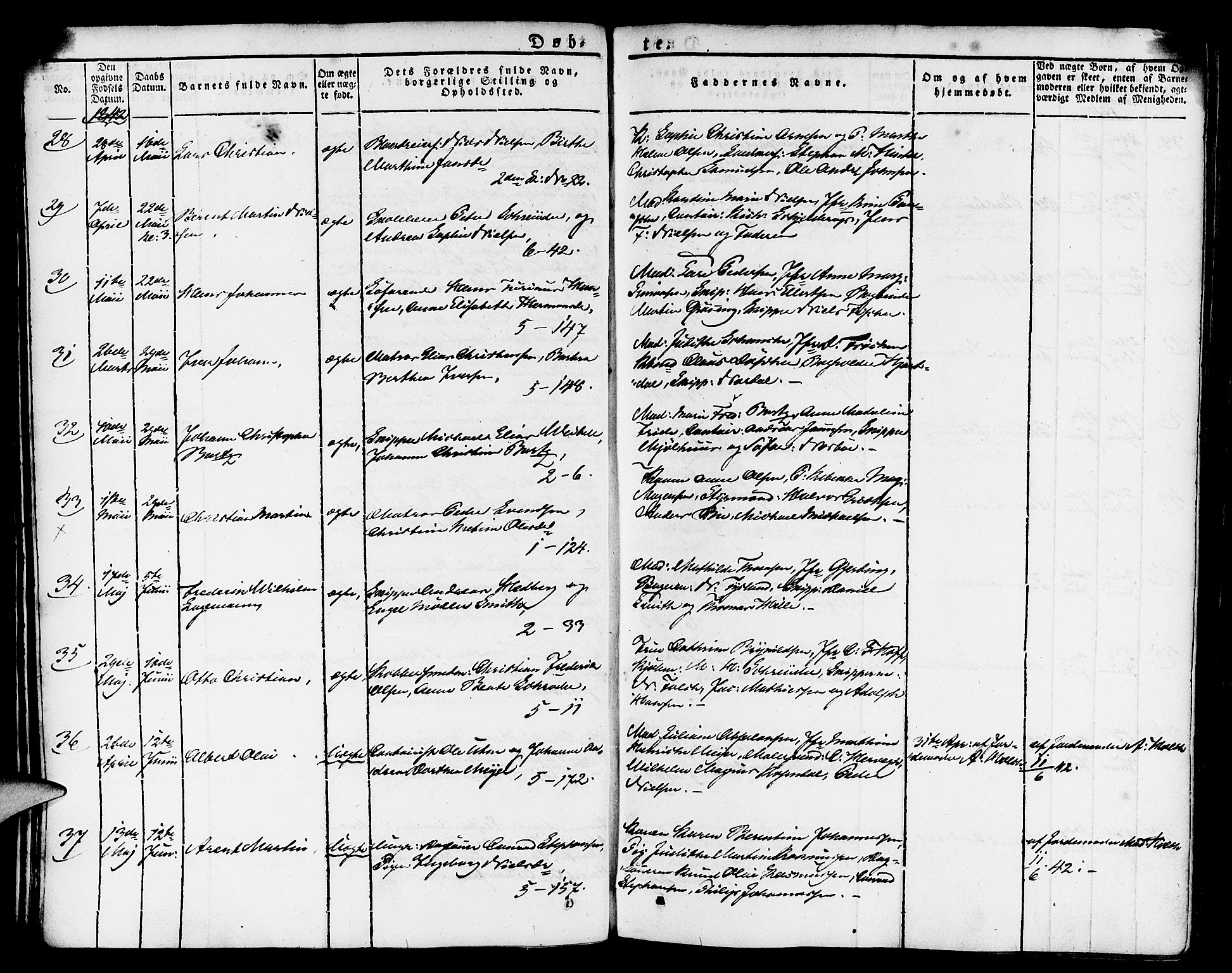 Nykirken Sokneprestembete, AV/SAB-A-77101/H/Haa/L0012: Parish register (official) no. A 12, 1821-1844, p. 134