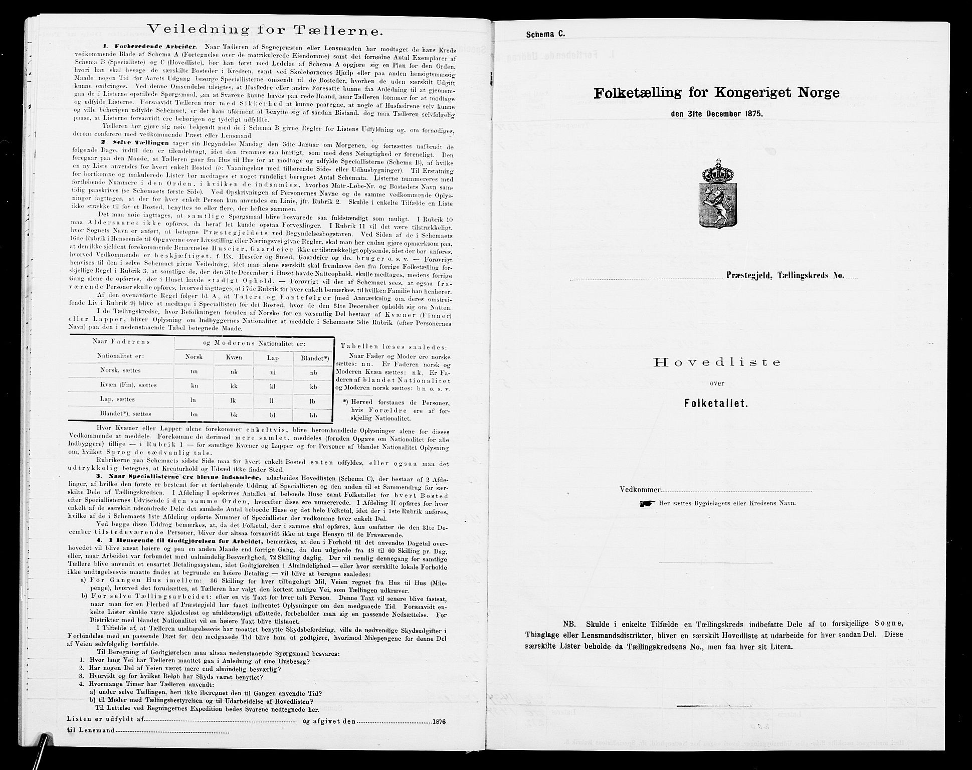 SAK, 1875 census for 0923L Fjære/Fjære, 1875, p. 46